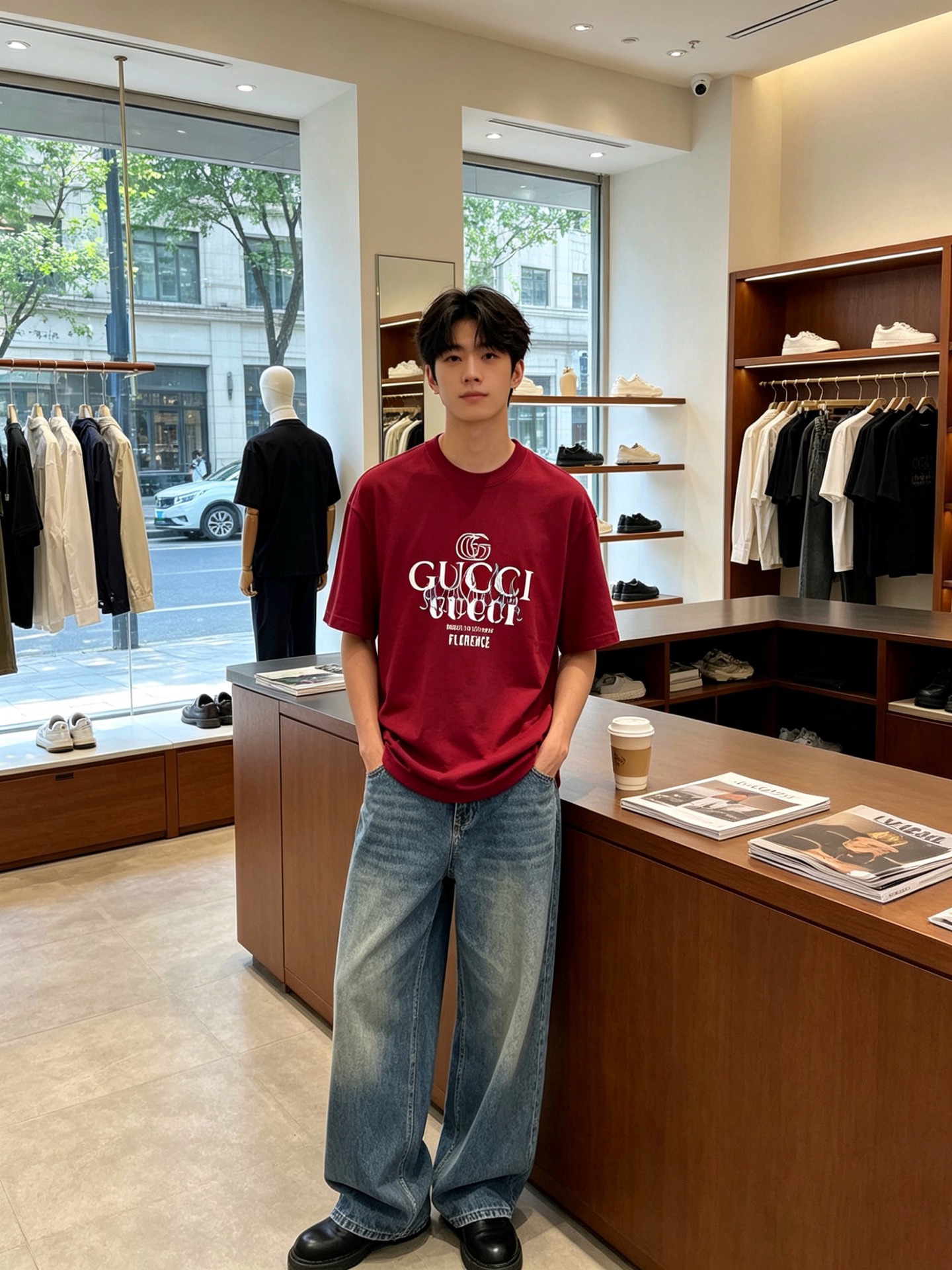 。Gucci古驰💥独家专供新款原单男士休闲短袖 高端定制 高端版本 时尚百搭爆款⚠️⚠️✨✨进口面料 手