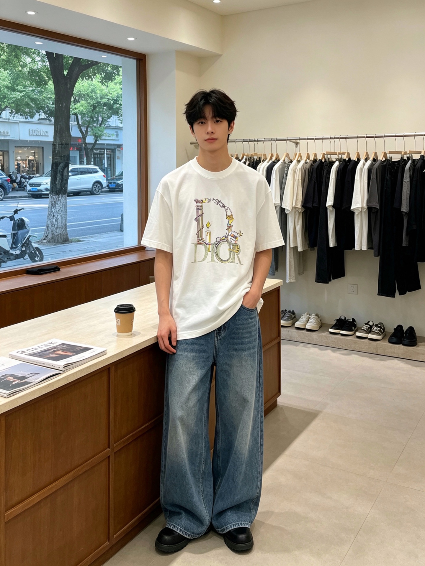 。Dior迪奥💥独家专供新款原单男士休闲短袖 高端定制 高端版本 时尚百搭爆款⚠️⚠️✨✨进口面料 手感
