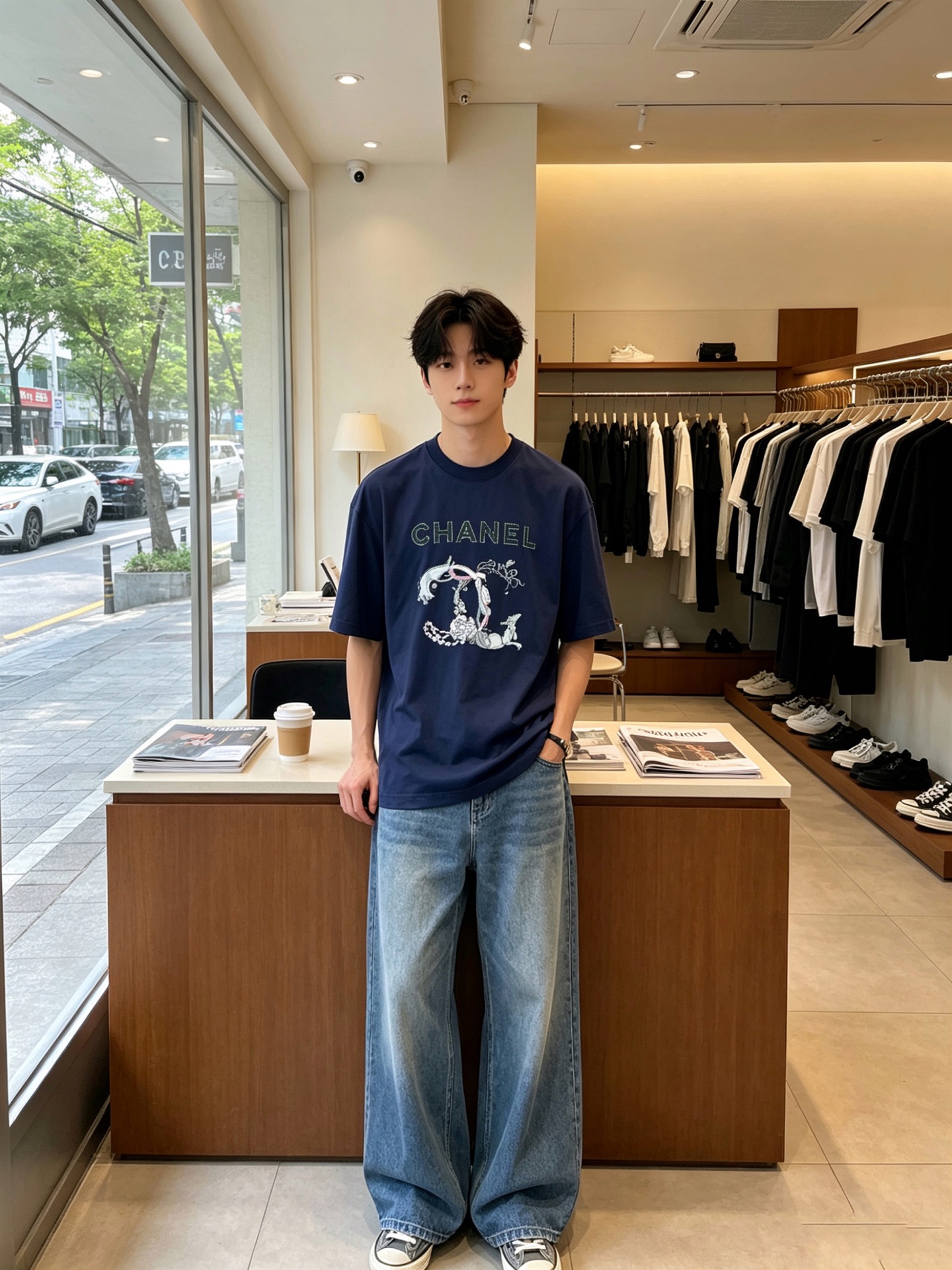 。CHANEL香奈儿💥独家专供新款原单男士休闲短袖 高端定制 高端版本 时尚百搭爆款⚠️⚠️✨✨进口面料