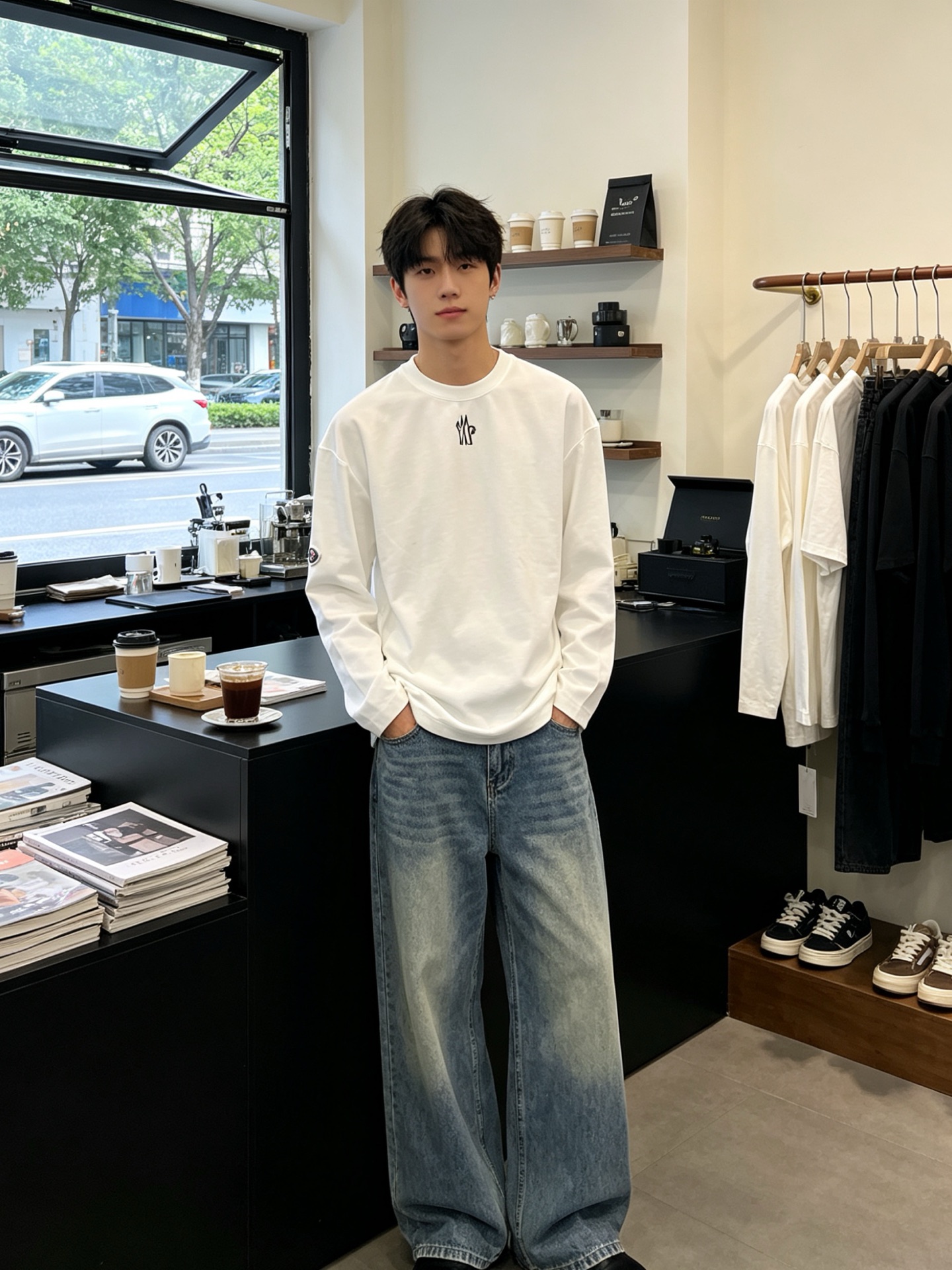 。Moncler蒙口💥独家专供新款原单男士休闲长袖 高端定制 高端版本 时尚百搭爆款⚠️⚠️✨✨进口面料