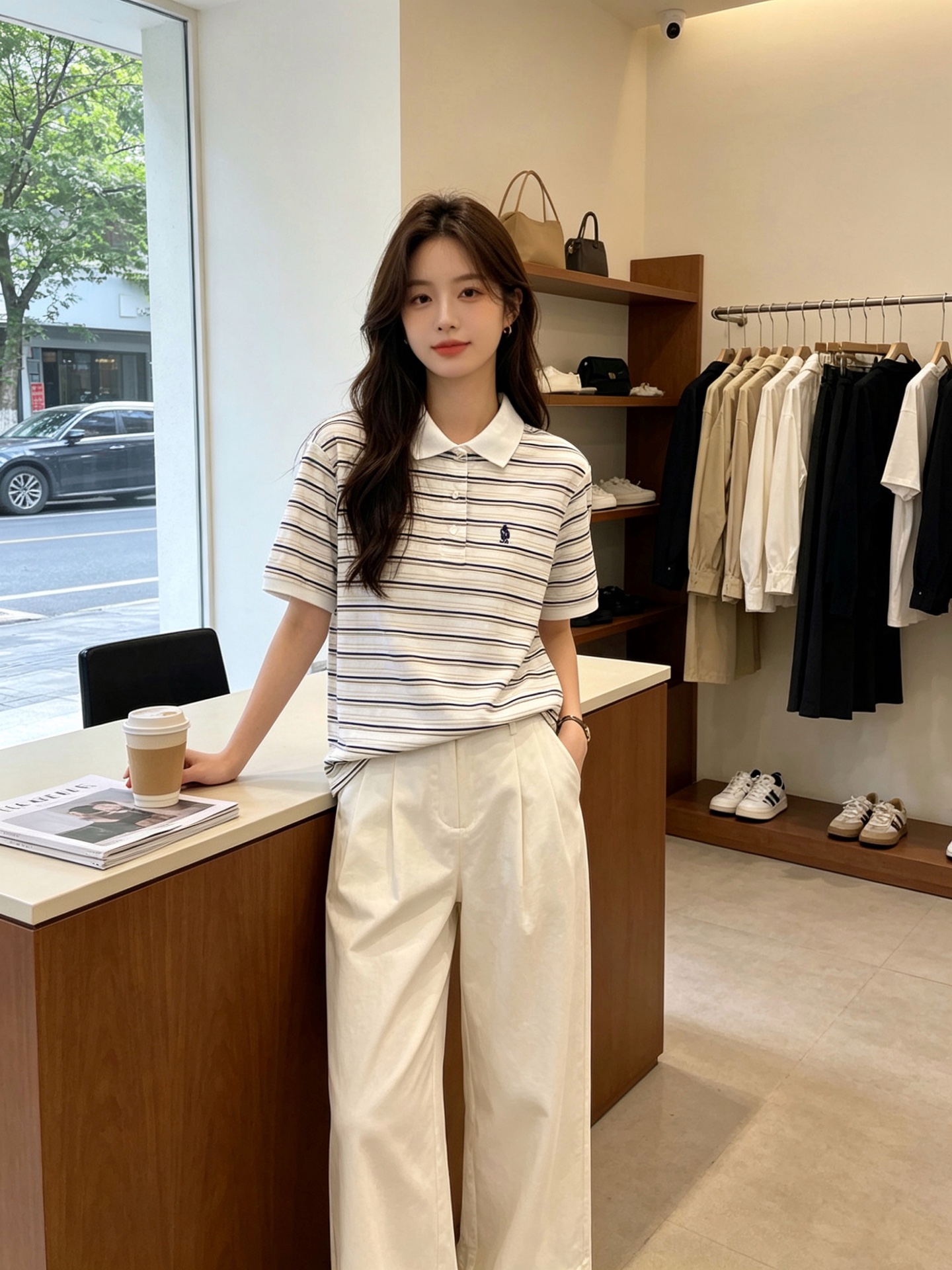 Prada普拉达👚砸锅卖铁都要上的新款👚新款女装休闲短袖 高端版本！独特设计 专柜定制面料 透气舒适度高