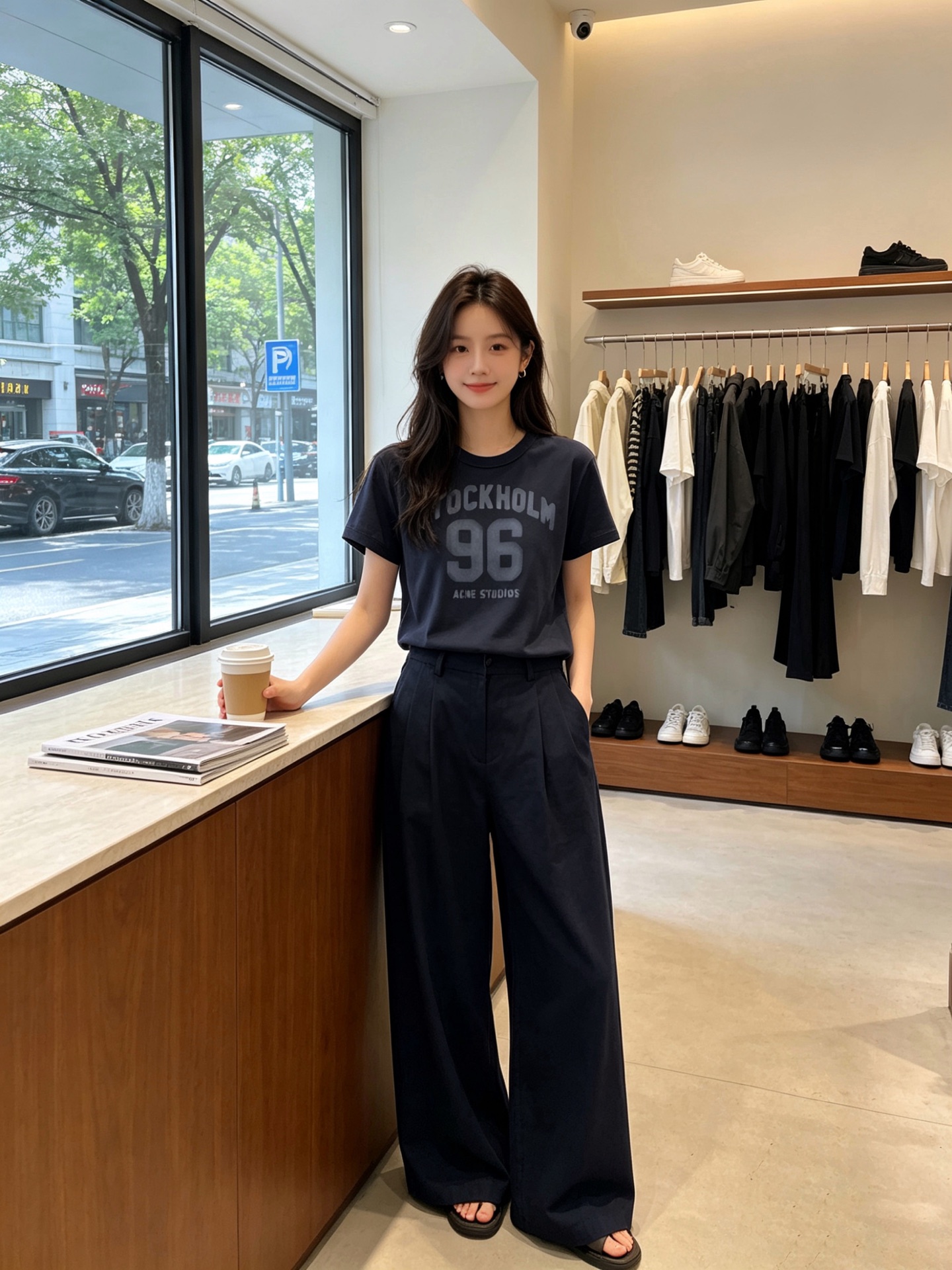 Acne Studios👚砸锅卖铁都要上的新款👚新款女装休闲短袖 高端版本！独特设计 专柜定制面料 透气