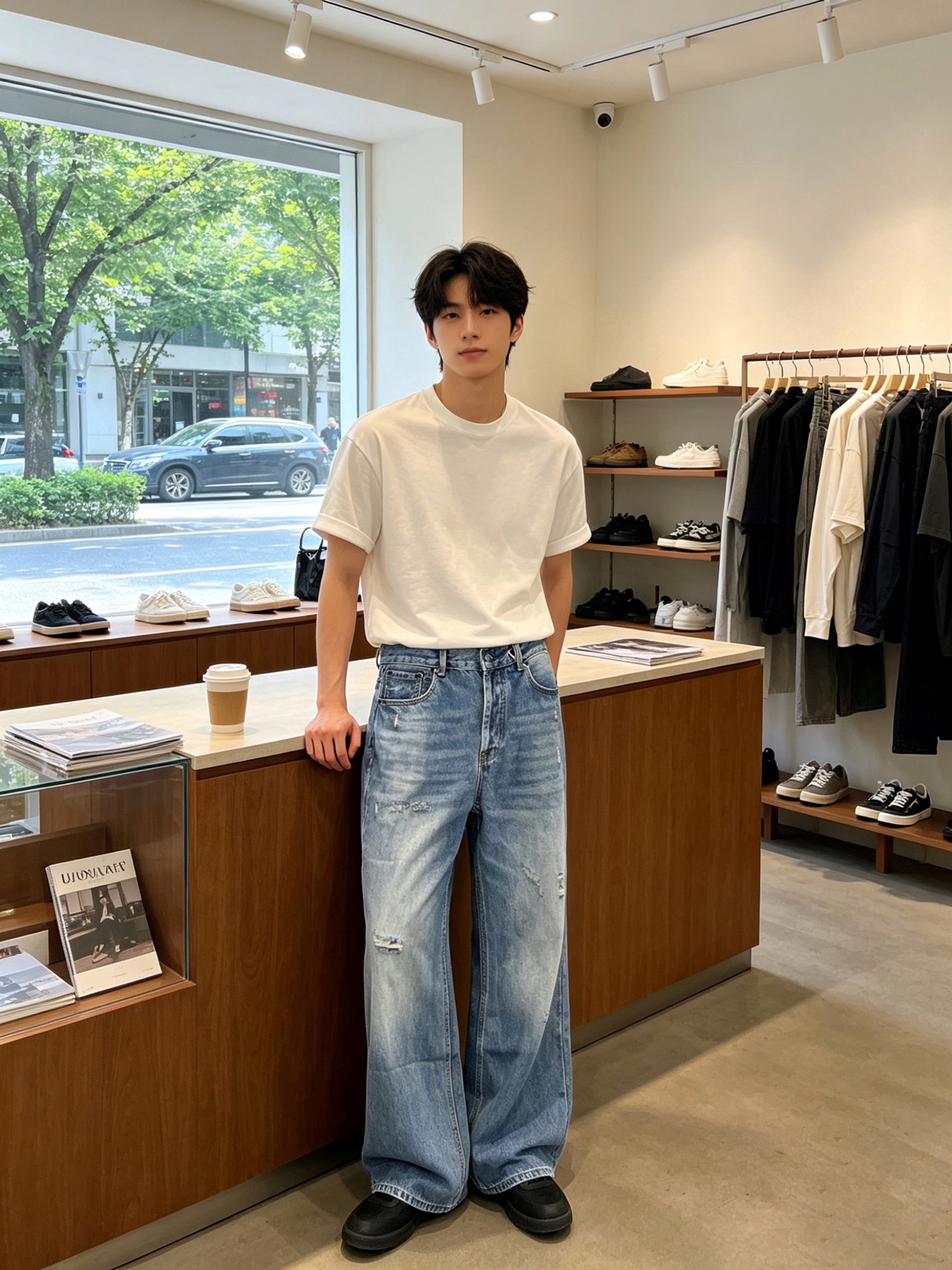 。Acne studios💥独家专供新款原单男士牛仔阔腿裤 高端定制 高端版本 时尚百搭爆款⚠️⚠️✨✨