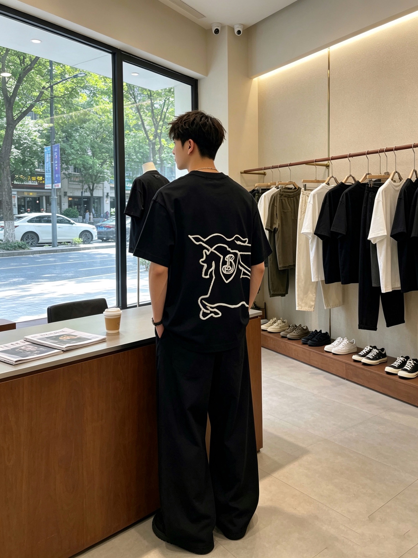 。Burberry巴宝莉💥独家专供新款原单男士休闲短袖 高端定制 高端版本 时尚百搭爆款⚠️⚠️✨✨进口