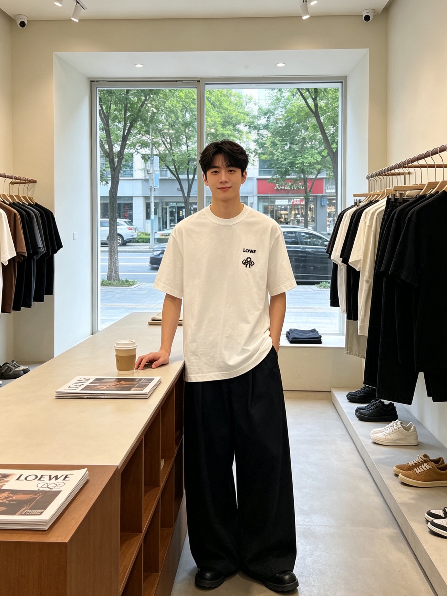 。LOEWE罗意威💥独家专供新款原单男士休闲短袖 高端定制 高端版本 时尚百搭爆款⚠️⚠️✨✨进口面料 