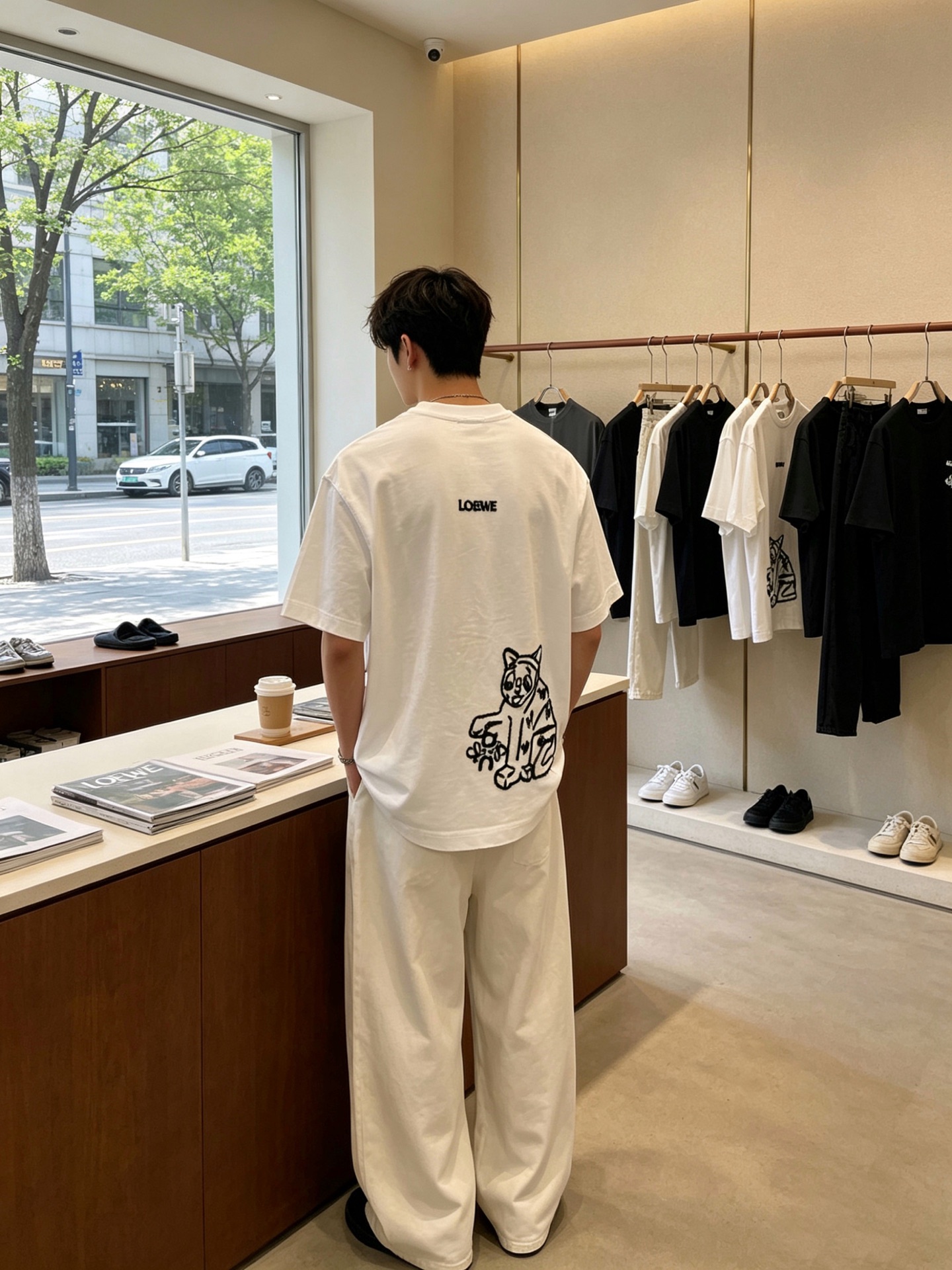 。LOEWE罗意威💥独家专供新款原单男士休闲短袖 高端定制 高端版本 时尚百搭爆款⚠️⚠️✨✨进口面料 