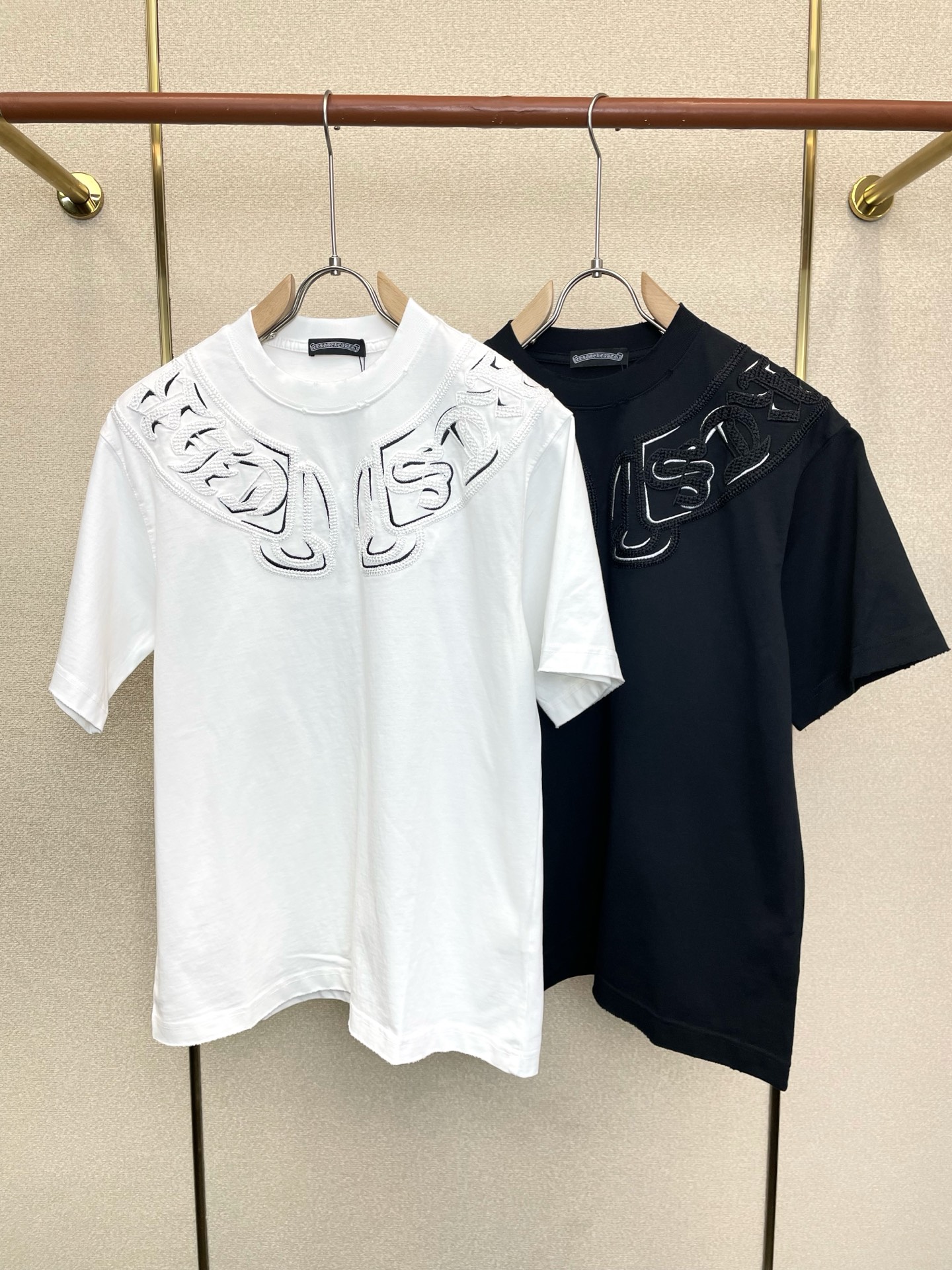 。Chrome hearts克罗心💥独家专供新款原单男士休闲短袖 高端定制 高端版本 时尚百搭爆款⚠️⚠