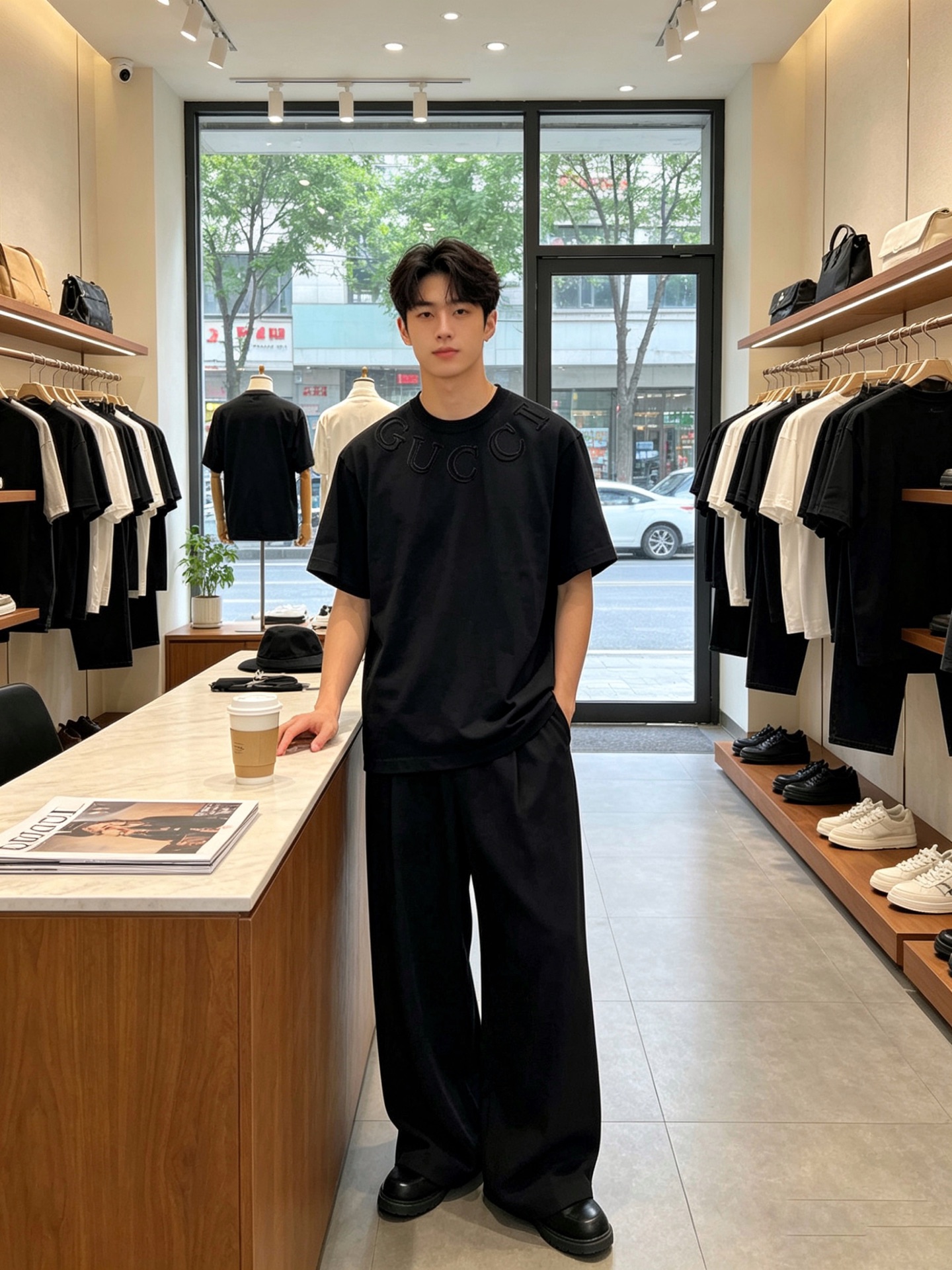 。Gucci古驰💥独家专供新款原单男士休闲短袖 高端定制 高端版本 时尚百搭爆款⚠️⚠️✨✨进口面料 手