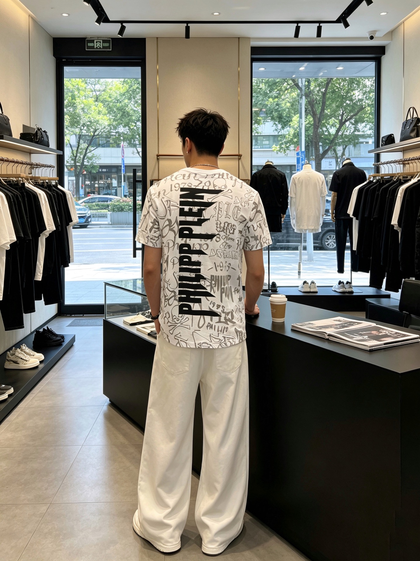 。PHILIPP PLEIN菲利普·普莱茵💥独家专供新款原单男士休闲短袖 高端定制 高版本 时尚百搭爆款