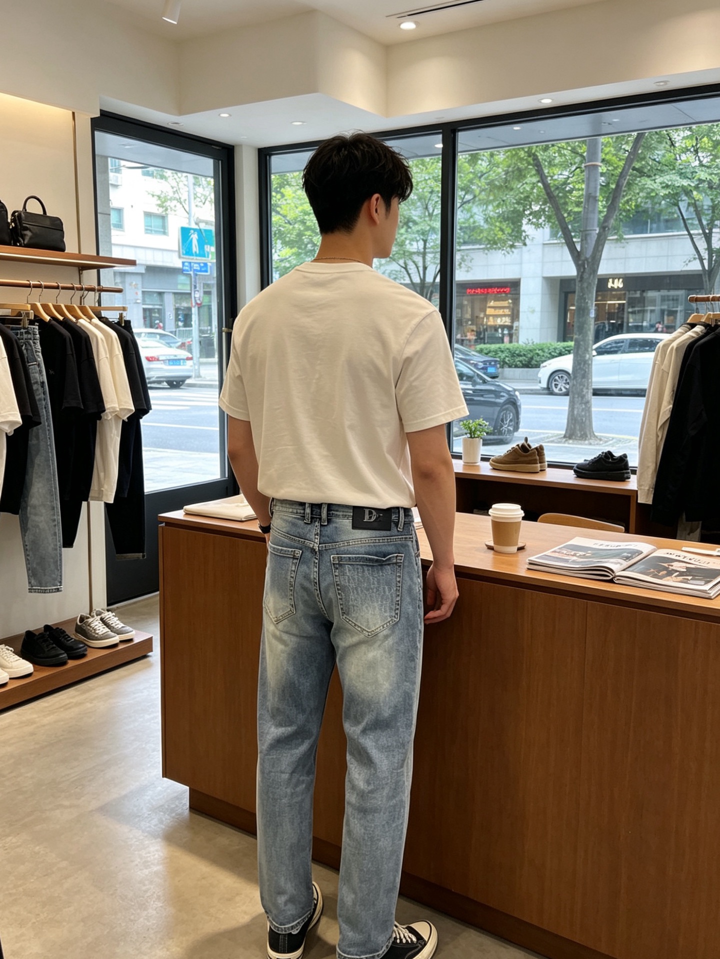 。Dior迪奥💥独家专供新款休闲牛仔裤👖高端版本 专柜定制面料 透气舒适度高，细节无可挑剔，品牌元素设计