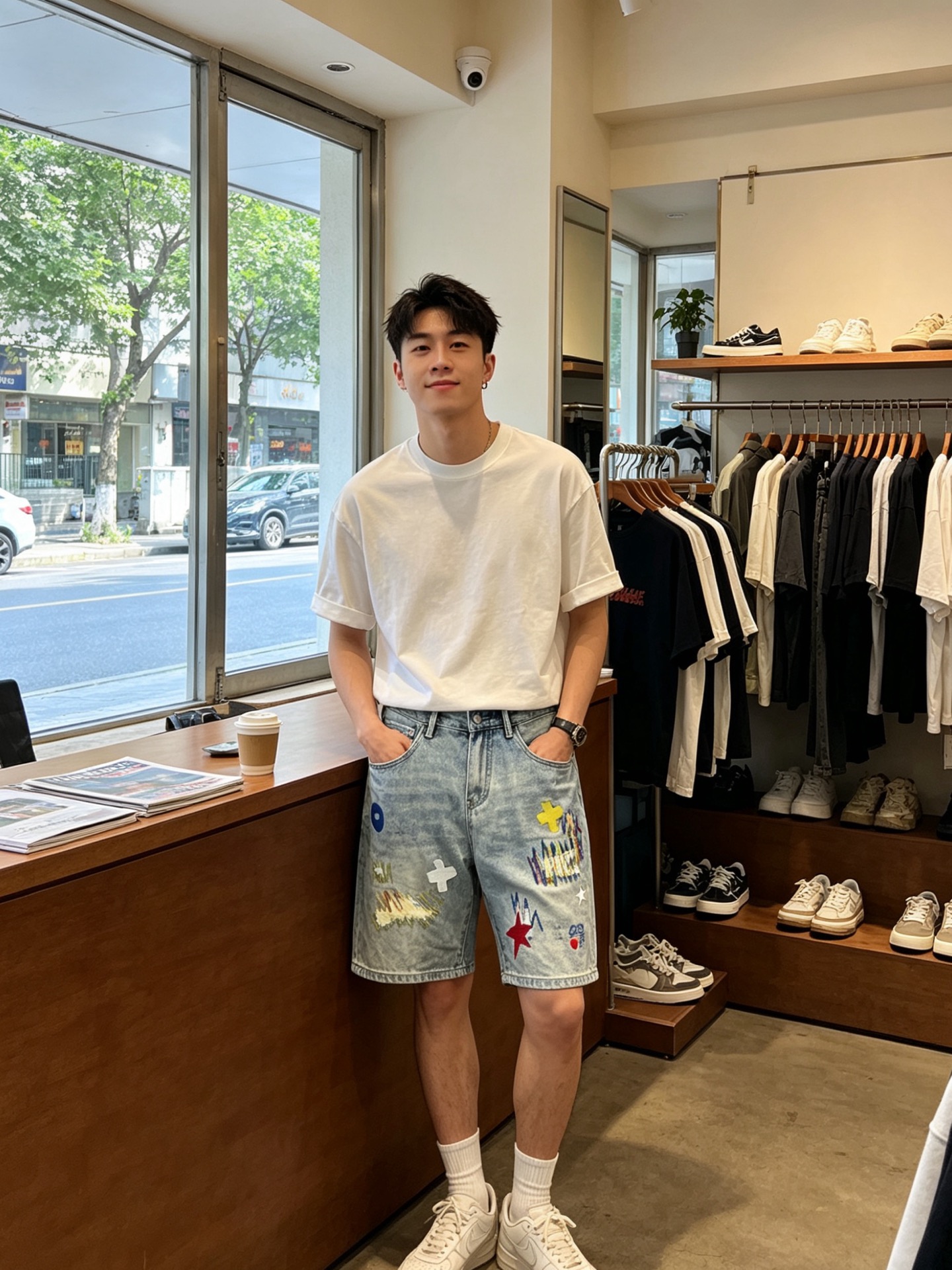 。LOEWE罗意威💥独家专供新款休闲牛仔短裤 高端版本！专柜定制面料 透气舒适度高，细节无可挑剔，品牌元