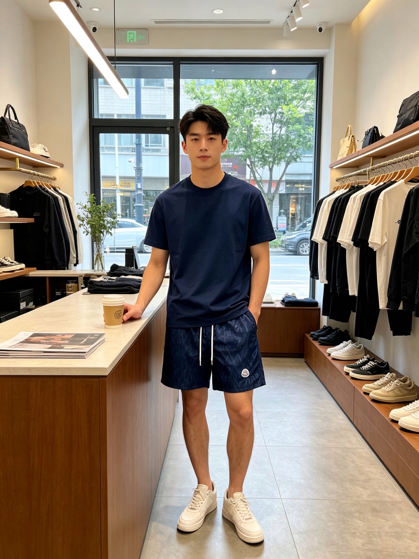 。Moncler蒙口💥独家专供新款休闲短裤🩳高端版本！专柜定制面料 透气舒适度高，细节无可挑剔，品牌元素