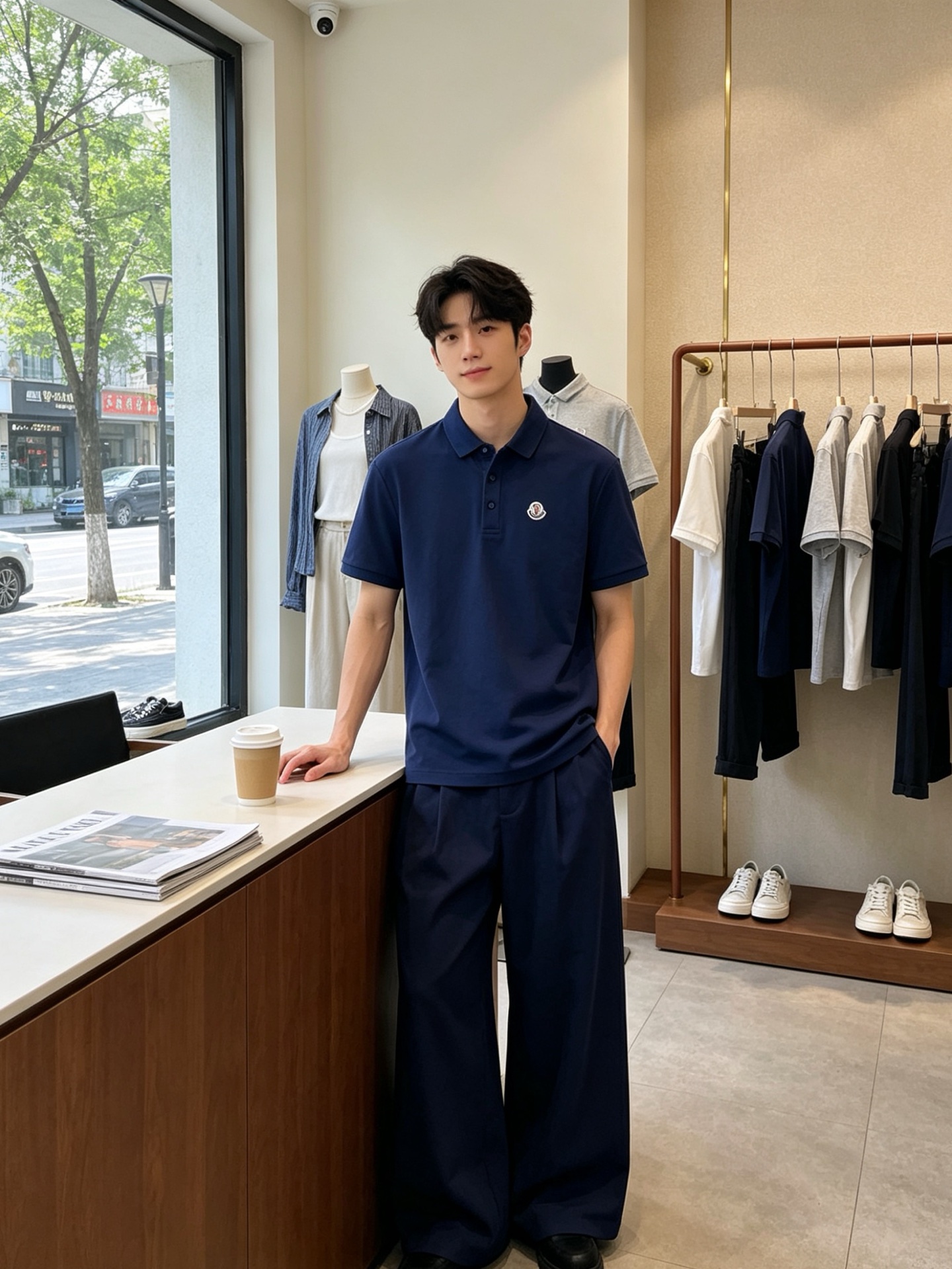 。Moncler蒙口💥独家专供新款休闲短袖 高端版本！专柜定制面料 透气舒适度高，细节无可挑剔，品牌元素
