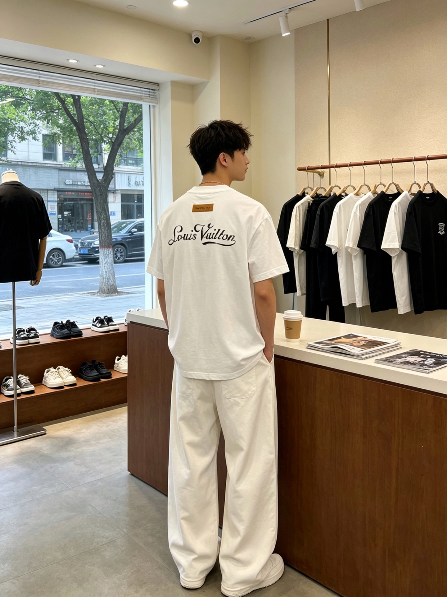 。Louis Vuitton路易威登💥独家专供新款休闲短袖 高端版本！专柜定制面料 透气舒适度高，细节无