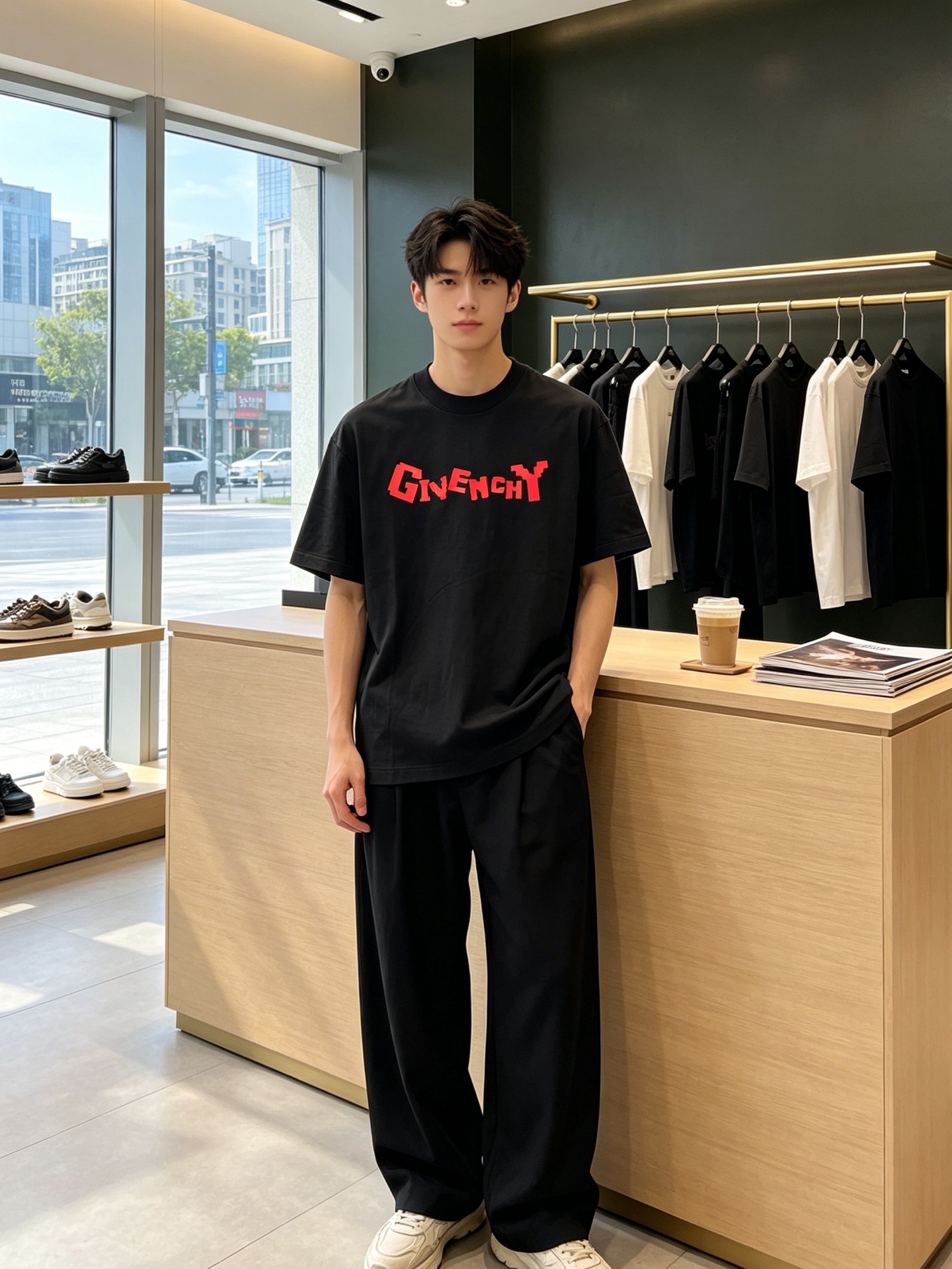 Givenchy纪梵希💥砸锅卖铁都要上的新款新款原单男士休闲短袖 高端定制 高端版本 时尚百搭爆款⚠️⚠️✨✨进口面料 