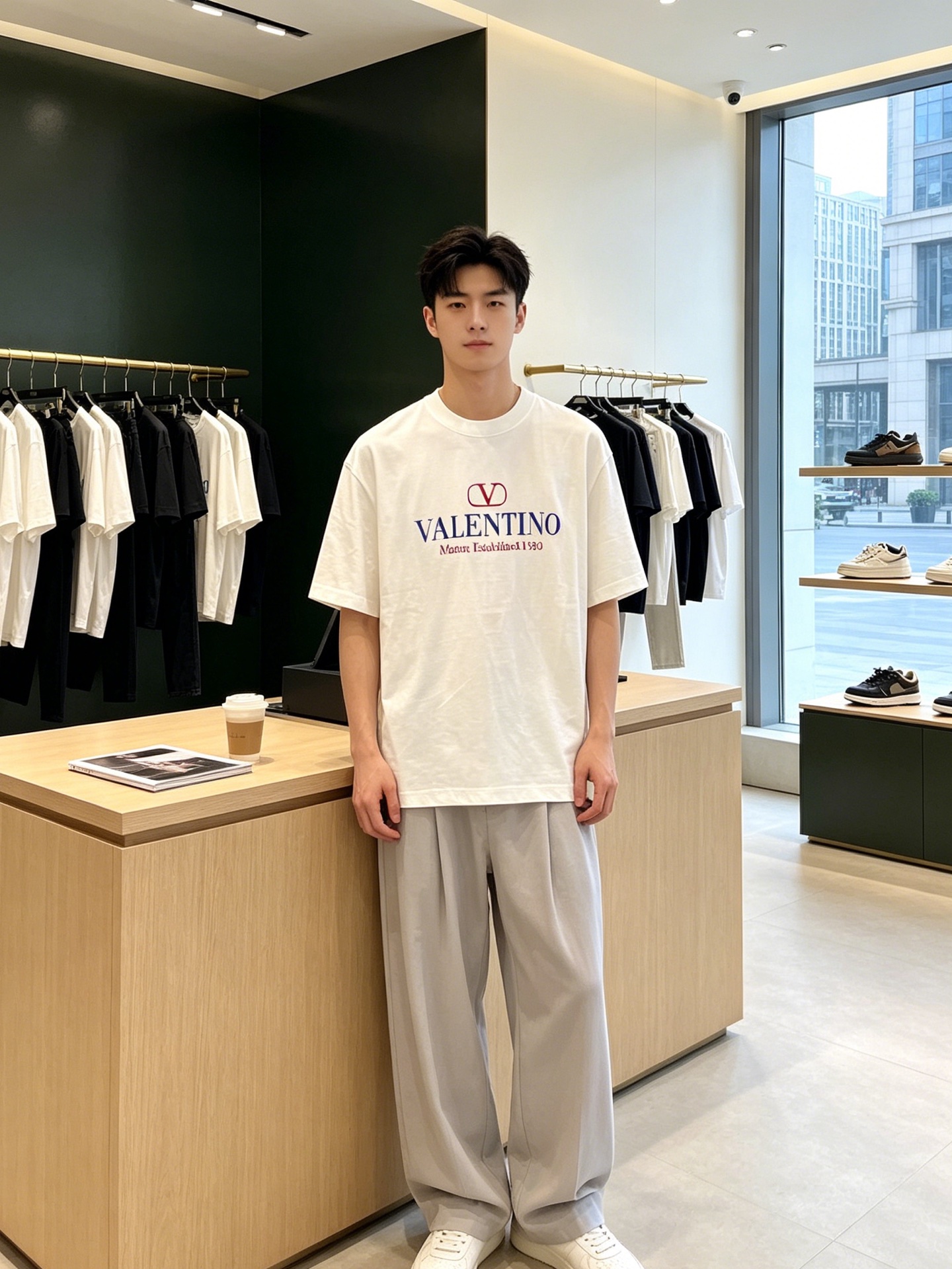 NO:917024,.Valentino exclusively supplies new original men's casual short sleeves. High-end customization. High-end version. Fashionable and versatile imported fabrics. Super soft and delicate feel. Skin-friendly and comfortable to wear. High-end boutique. The upper body is finely made by the factory. It is a must-have item for men. Three standards are complete. Size M-3XL,,valentino,valentino,T-shirt,19860909.Valentino华伦天奴独家专供新款原单男士休闲短袖 高端定制 高端版本 时尚百搭爆款进口面料 手感超柔软细腻 穿着亲肤舒适 高端精品 代工厂精细做上身非常赞 男士必备单品 三标齐全 码数M-3XL,,valentino,valentino,T-shirt,,Men's clothing