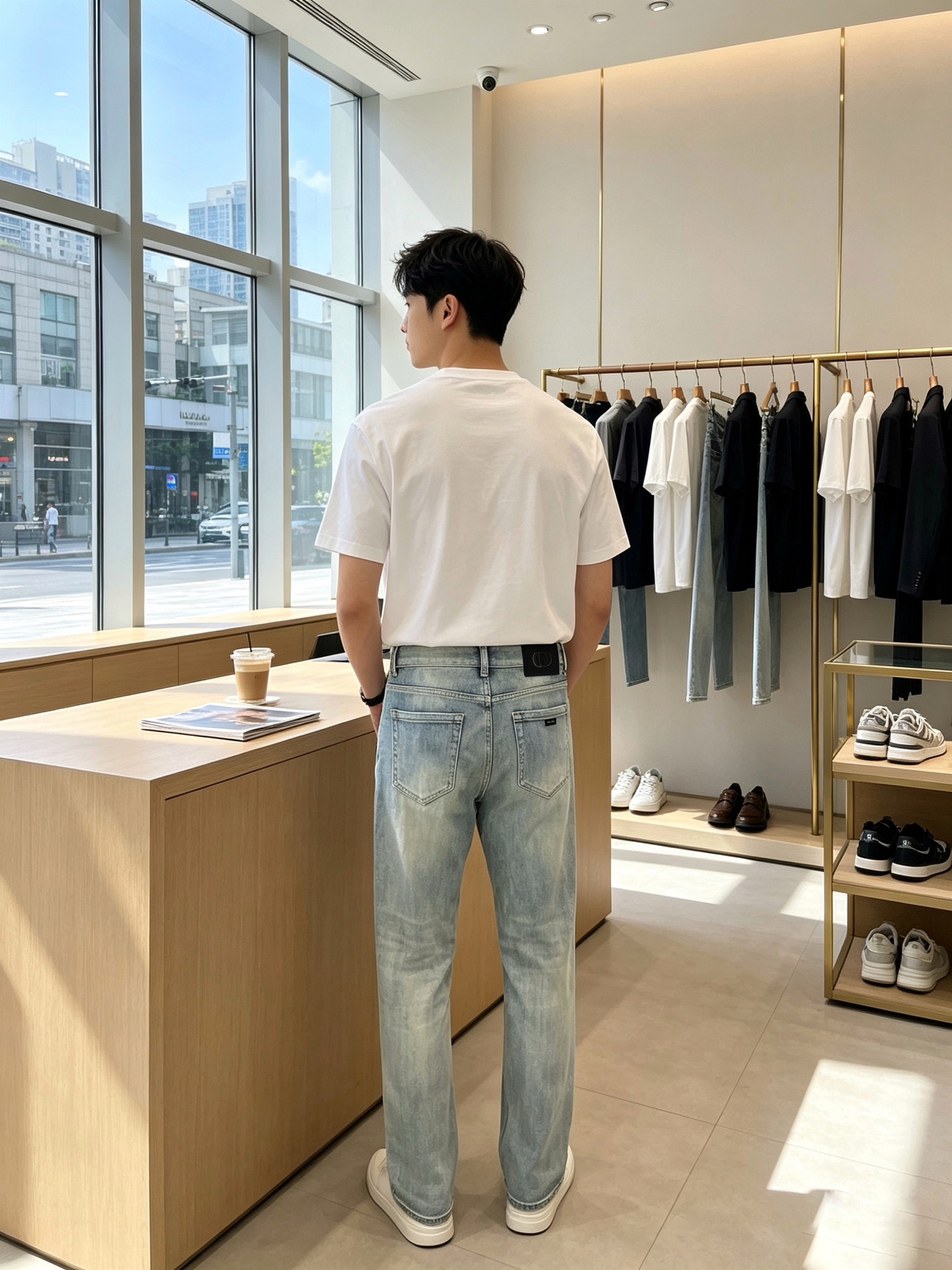 Dior迪奥💥砸锅卖铁都要上的新款新款休闲牛仔裤👖高端版本 专柜定制面料 透气舒适度高，细节无可挑剔，品牌元素设计理念，