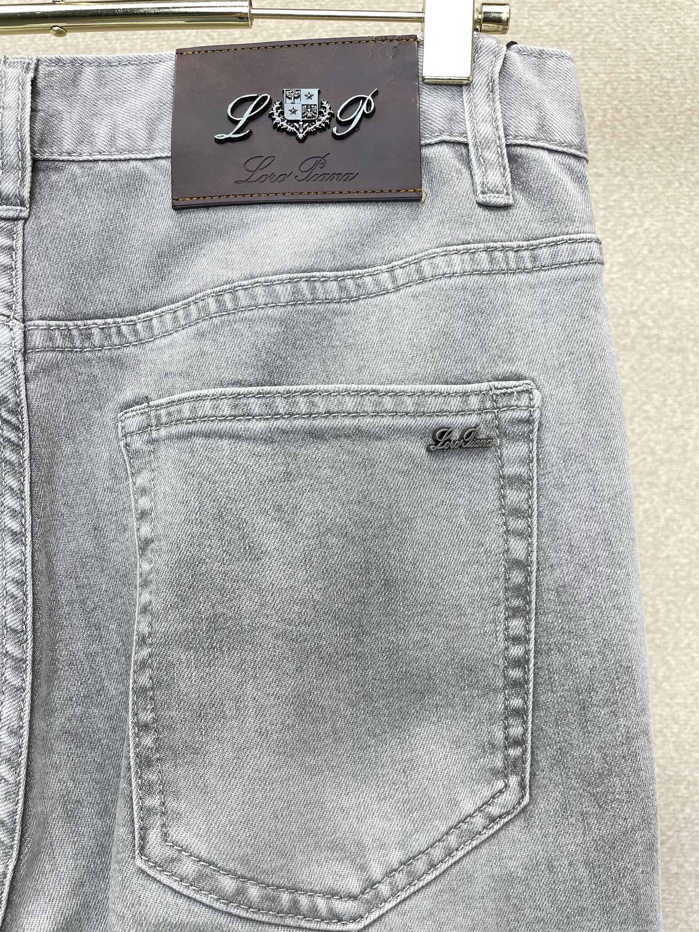 Loro Piana-Loro Piana诺悠翩雅💥砸锅卖铁都要上的新款新款休闲牛仔裤👖高端版本 专柜定制面料 透气舒适