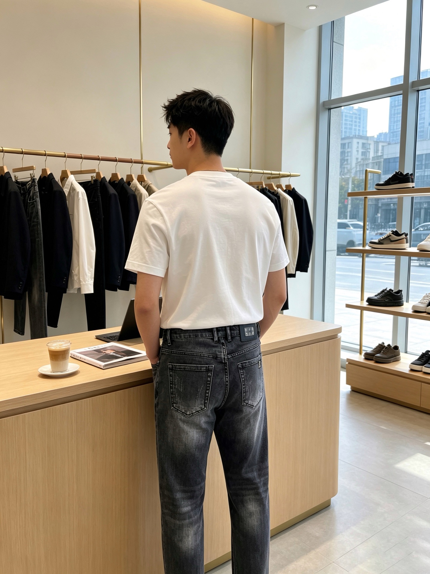 Louis Vuitton路易威登💥砸锅卖铁都要上的新款新款休闲牛仔裤👖高端版本 专柜定制面料 透气舒适度高，细节无可挑