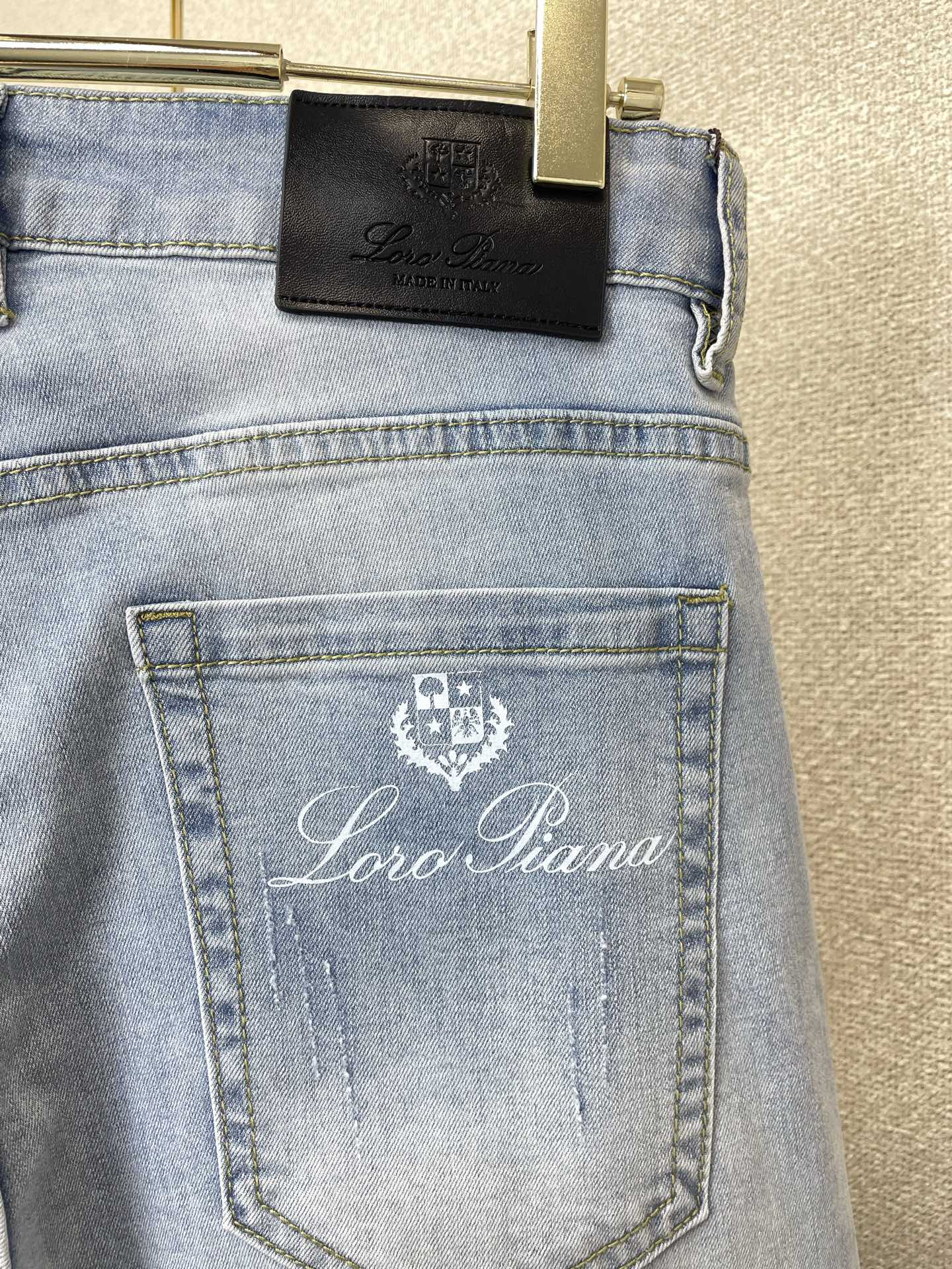Loro Piana-Loro Piana诺悠翩雅💥砸锅卖铁都要上的新款新款休闲牛仔裤👖高端版本 专柜定制面料 透气舒适