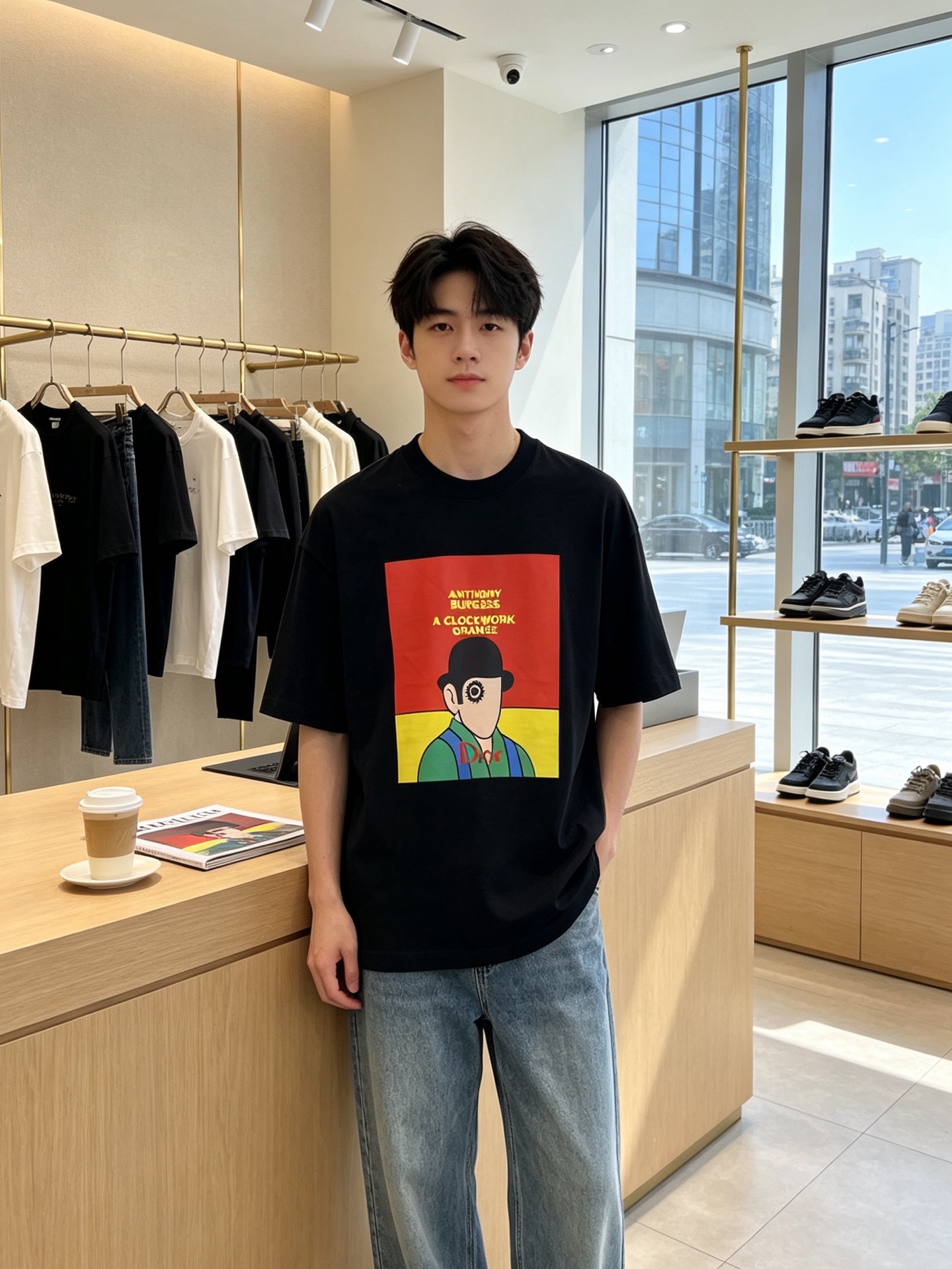 Dior迪奥💥砸锅卖铁都要上的新款新款原单男士休闲短袖 高端定制 高端版本 时尚百搭爆款⚠️⚠️✨✨进口面料 手感超柔软