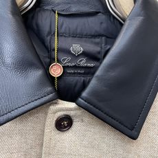 羽绒服-Loro Piana-Loro Piana诺悠翩雅💥砸锅卖铁都要上的新款新款原单男士休闲真皮翻领毛呢羽绒外套 高 羽绒服-Loro Piana-Loro Piana诺悠翩雅💥砸锅卖铁都要上的新款新款原单男士休闲真皮翻领毛呢羽绒外套 高