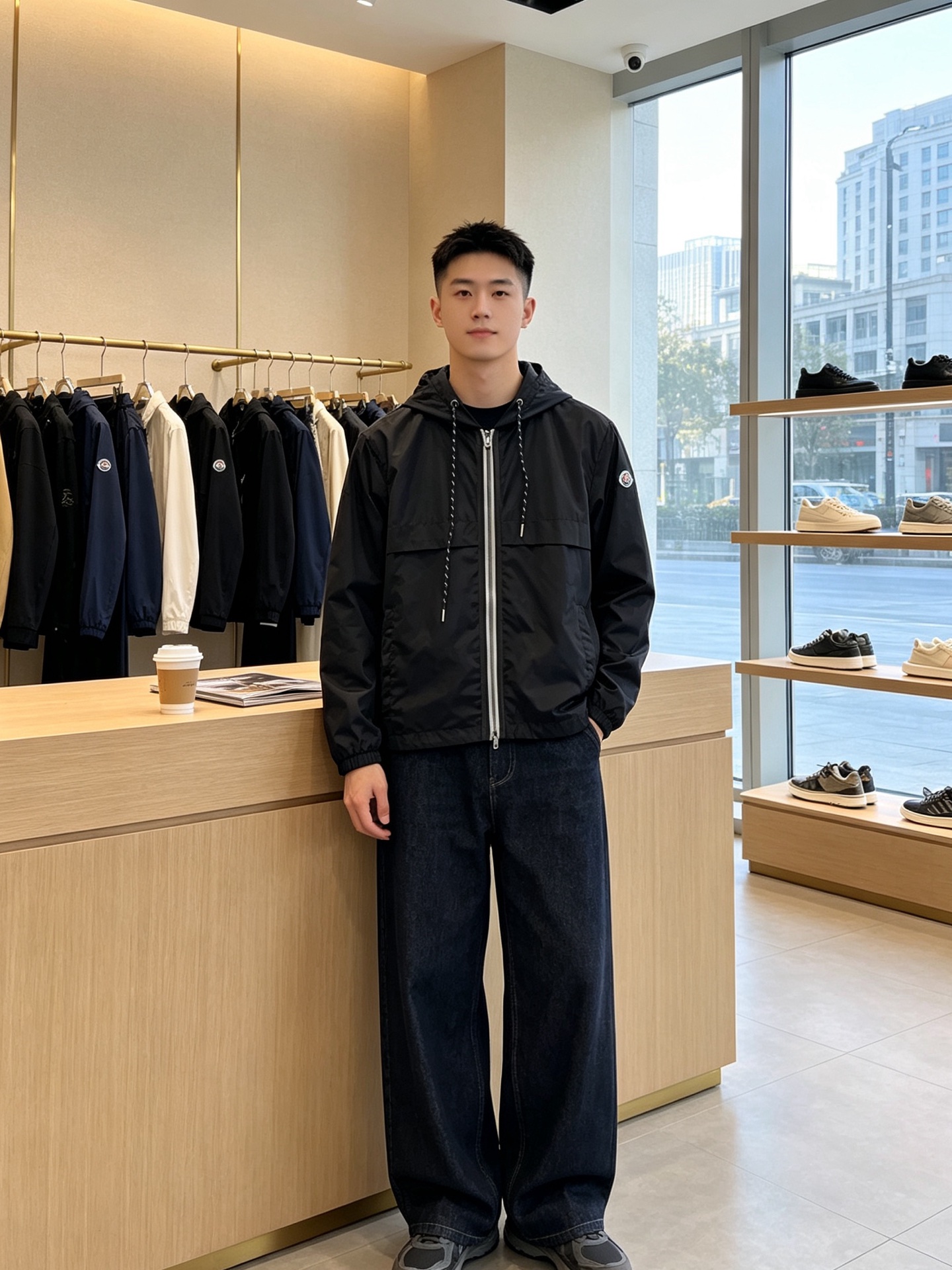 NO:917057,.Moncler only offers the same style hooded jacket at the new counter. Nidge hooded jacket with badge logo. Breathable, comfortable and casual!  Full of high-end feel!  The details are exquisite and high-end, and the workmanship is impeccable!  The original high-end is very high-end!  The fabric is soft, delicate and comfortable, moisture-absorbent, quick-drying and breathable, neat and stylish. Size 1.2.3.4,,Moncler,jackets & coats,jackets & coats,hats,19860909.Moncler蒙口独家专供新款专柜同款连帽夹克 徽章标识Nidge连帽夹克外套 透气舒适休闲！高级感满满！细节精致高档,做工无可挑剔！原版高端很显高级！面料柔软细腻舒适 吸湿速干透气,利落有型.码数1.2.3.4,,Moncler,jackets & coats,jackets & coats,hats,,Men's clothing