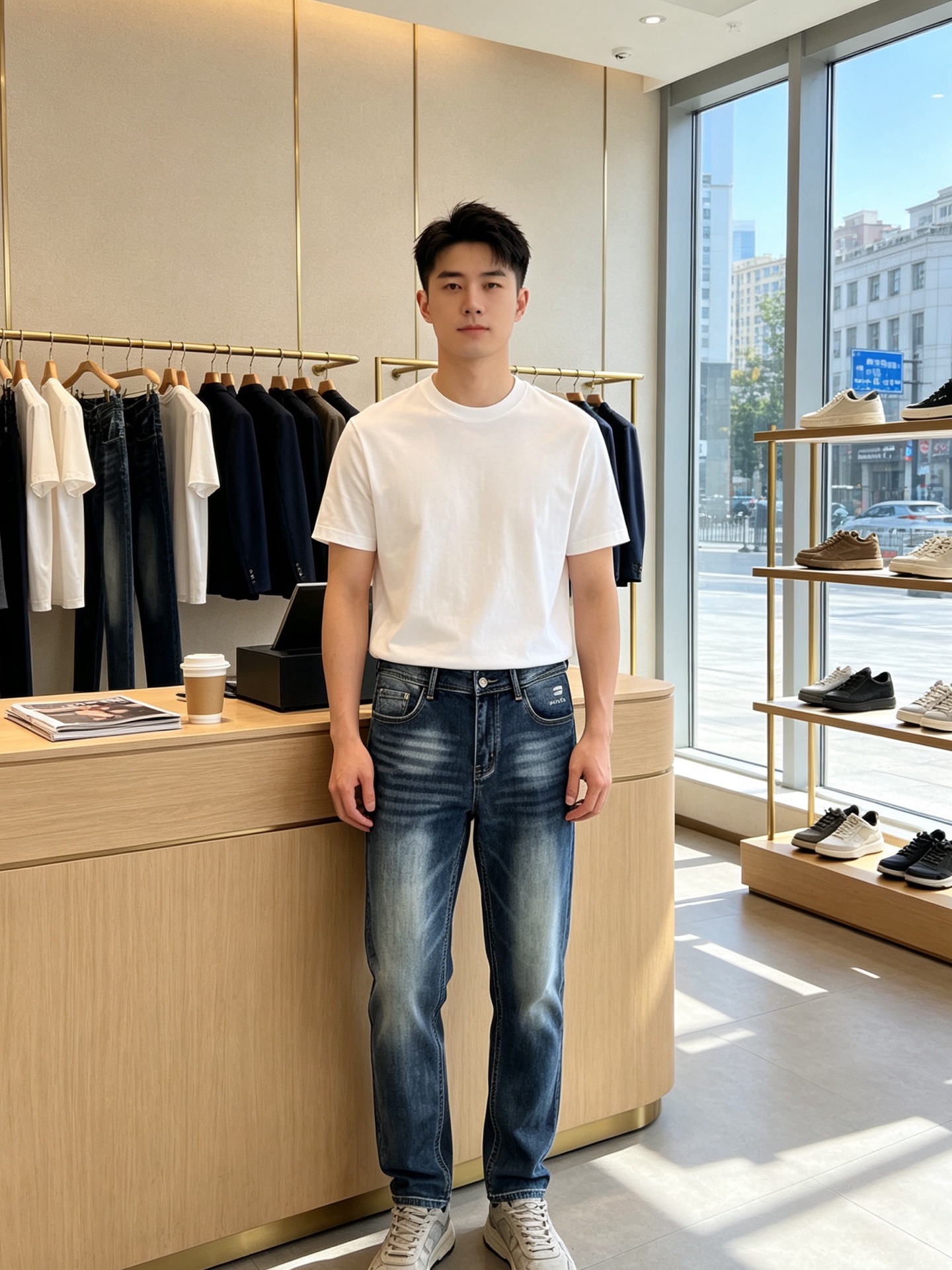 Balenciaga巴黎世家💥砸锅卖铁都要上的新款新款休闲牛仔裤👖高端版本 专柜定制面料 透气舒适度高，细节无可挑剔，品