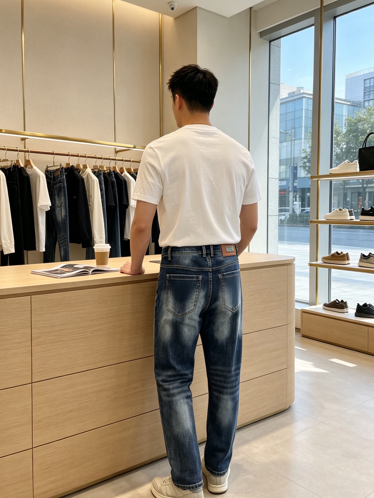 Balenciaga巴黎世家💥砸锅卖铁都要上的新款新款休闲牛仔裤👖高端版本 专柜定制面料 透气舒适度高，细节无可挑剔，品