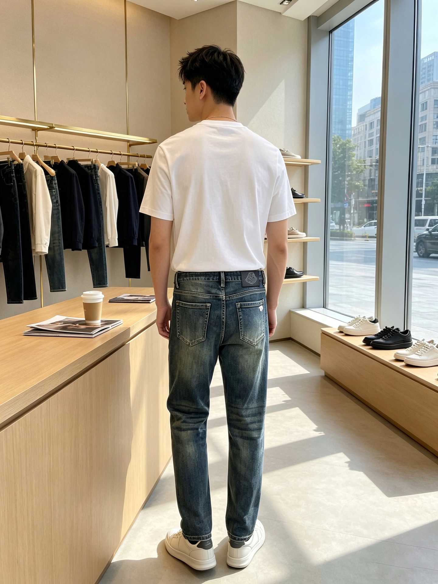 Versace范思哲💥砸锅卖铁都要上的新款新款休闲牛仔裤👖高端版本 专柜定制面料 透气舒适度高，细节无可挑剔，品牌元素设