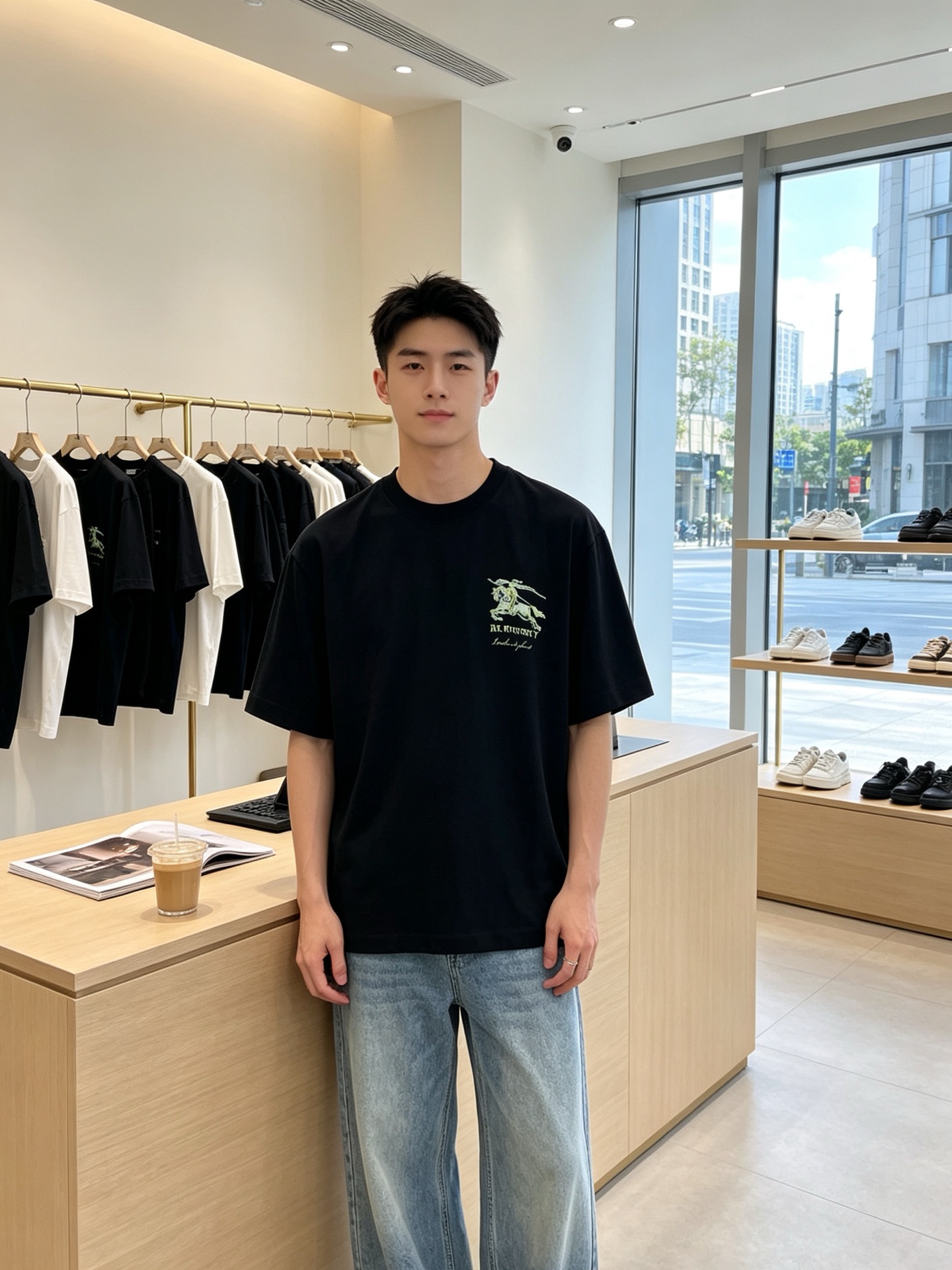 Burberry巴宝莉💥砸锅卖铁都要上的新款新款原单男士休闲短袖 高端定制 高端版本 时尚百搭爆款⚠️⚠️✨✨进口面料 