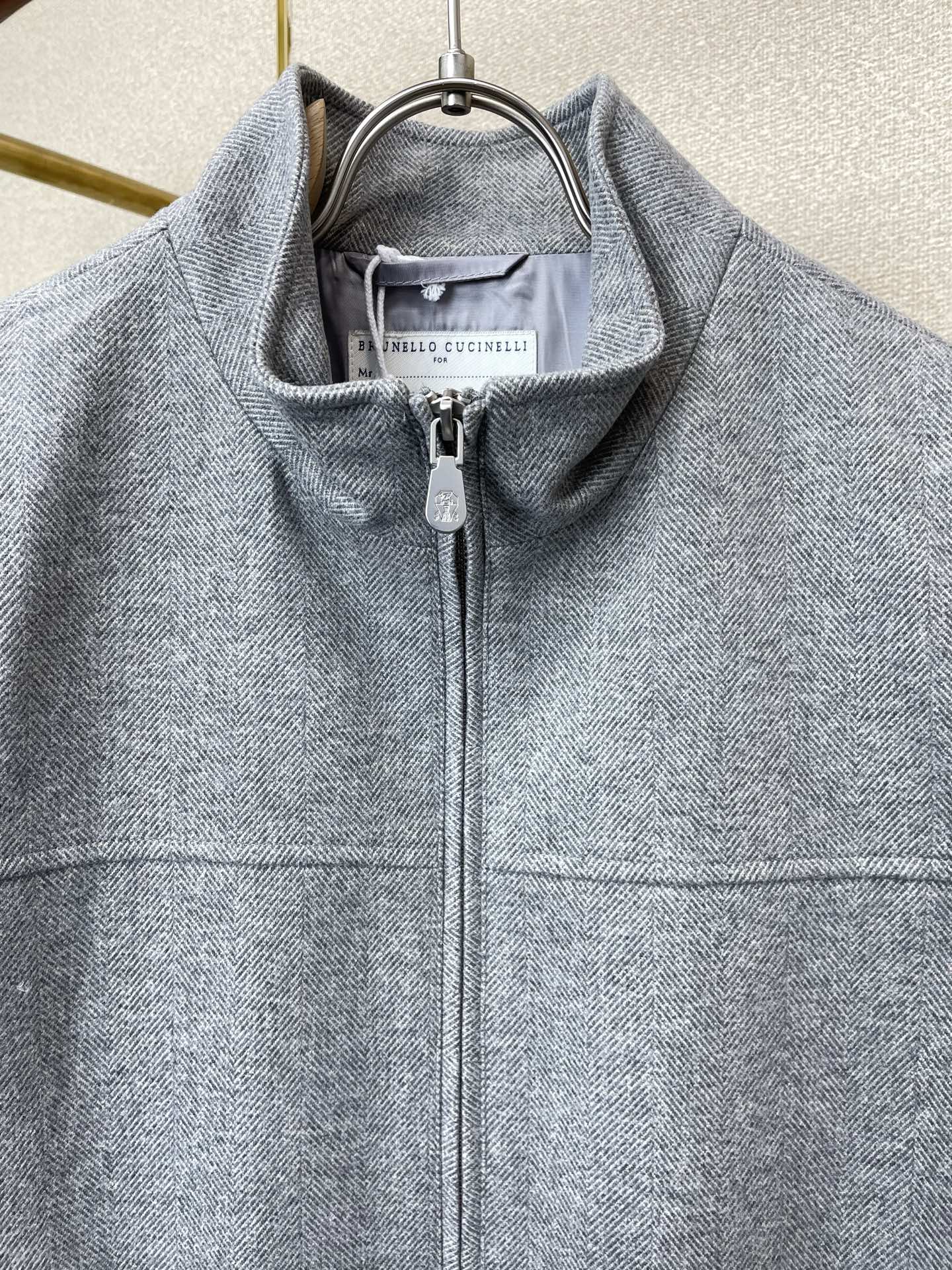 BC-Brunello Cucinali布鲁内洛·库奇内利💥砸锅卖铁都要上的新款新款原单男士休闲立领马甲 针织羊毛外套 