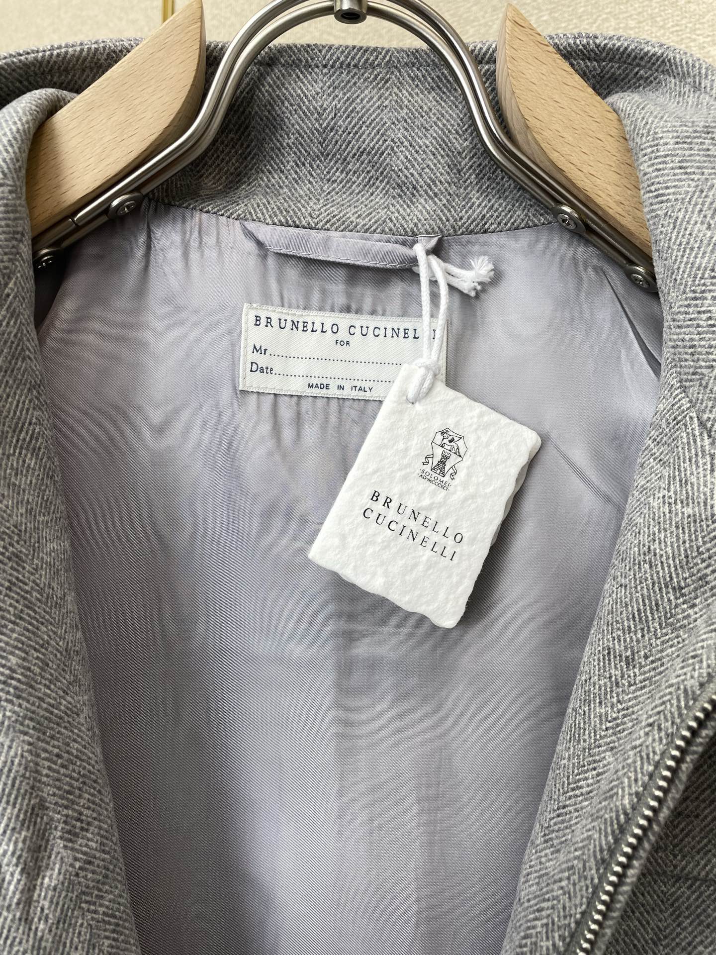 BC-Brunello Cucinali布鲁内洛·库奇内利💥砸锅卖铁都要上的新款新款原单男士休闲立领马甲 针织羊毛外套 