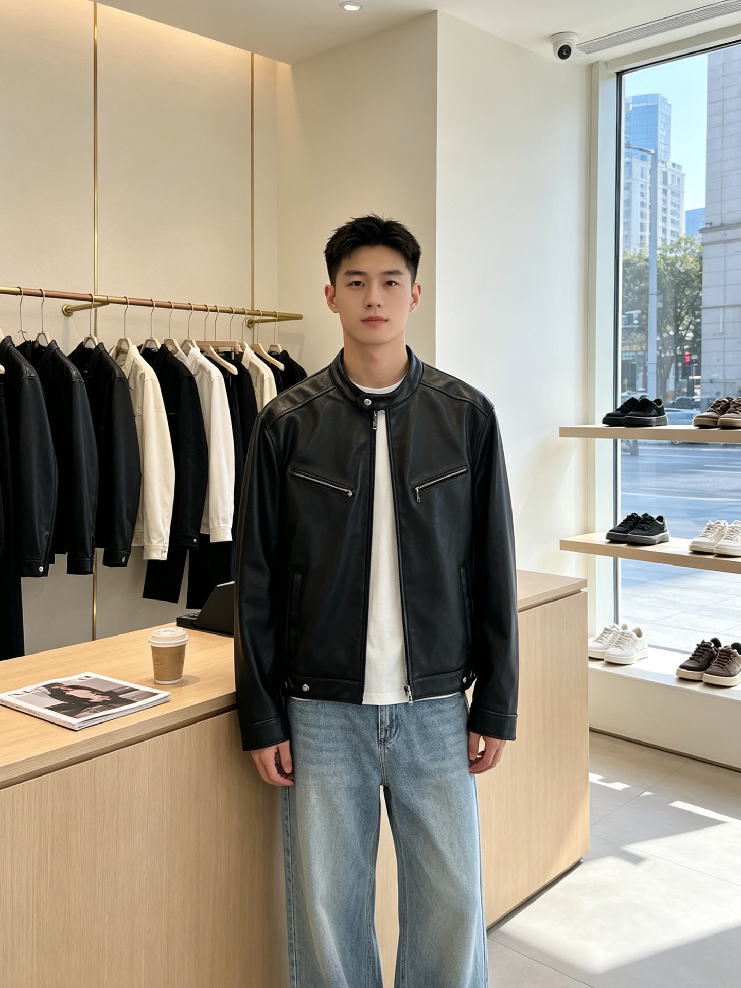 NO:937583,.Leather jackets - Gucci's latest and newest leather jackets that are sold all over the world. Stand-up collar motorcycle style leather jackets. Imported leather and imported fabrics. The quality is impeccable and the quality control can be purchased directly. It is a high-end product that cannot be faulted! You can feel its powerful aura through the detailed pictures. It has a remarkable effect of gathering heat and keeping warm, so you don’t have to worry about getting a little chilly! Both fashionable and functional, the whole style looks more luxurious! Size M-3XL,,gucci,gucci,jackets & coats,leather jacket,19860909.皮衣- Gucci古驰砸锅卖铁都要上的新款最新皮衣外套 立领机车风皮衣外套 进口皮进口面料 品质更是无法挑剔品控可以直接入手,不容过错的高端臻品！通过细节图片便可感受到它强悍的气场,聚温保暖效果显著,完全不用担心会有一点寒意！时尚与功能性兼备,整款显得更加的奢华大气！ 尺码M-3XL,,gucci,gucci,jackets & coats,leather jacket,,Men's clothing