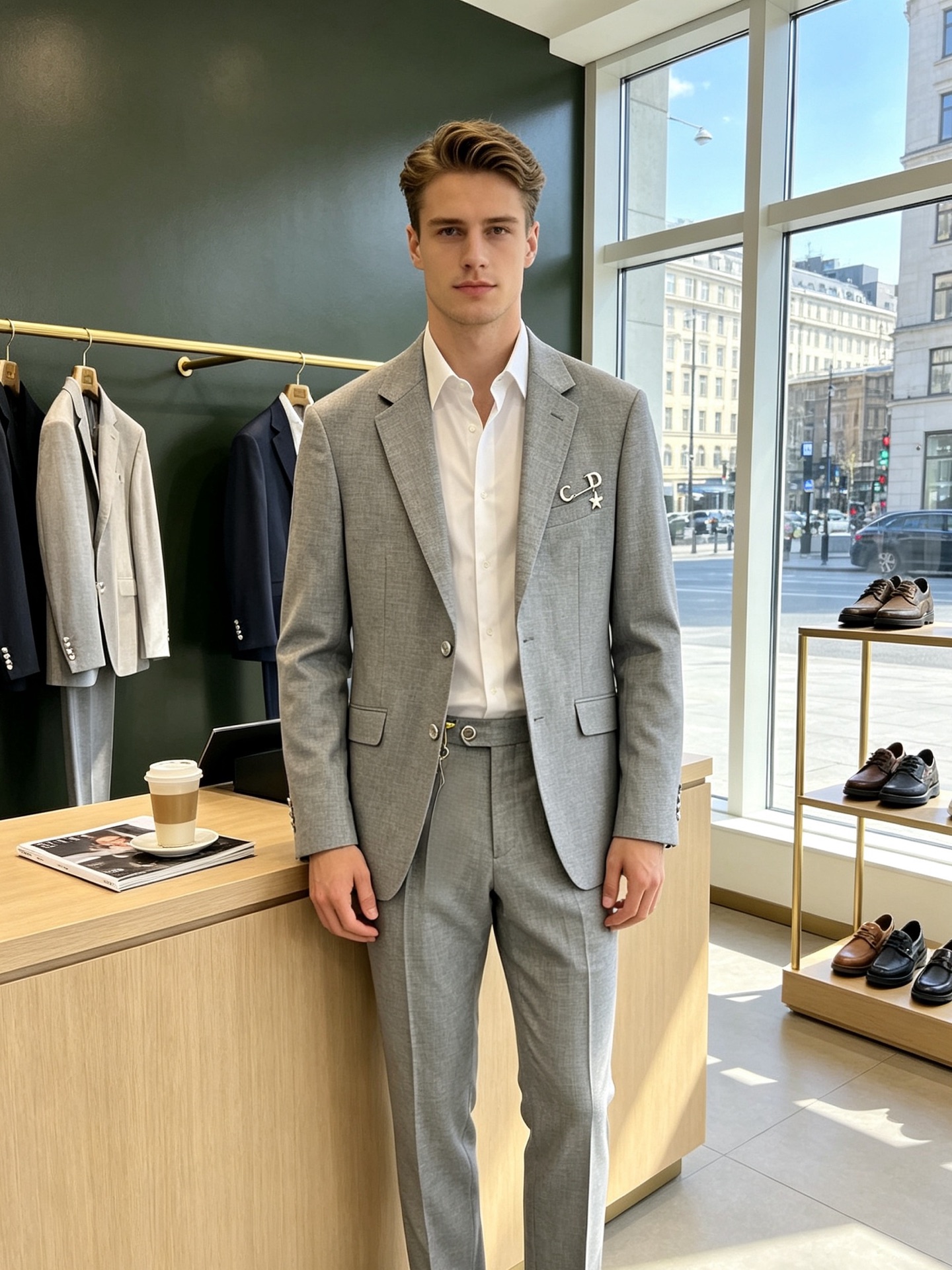 NO:938377,/Set. Single suit, trousers. Dior Dior spring and autumn new suit suit, foreign trade company order simple casual suit jacket, the new imported original polyester fiber fabric that is sold at all prices, breathable, soft and warm, strong, straight and drapey, the whole piece of clothing is neat and smooth, all hardware accessories are customer-supplied top accessories with logo. At first glance, it is a high-end fabric. This fabric is custom-woven. There is no such thing outside. It is a good product from a regular factory, and there is nothing picky about it.  Such a coat is a regular wear and is very practical. Sizes include jackets 46-58, pants 29-38, dior, dior, jackets & coats, business suit,19860909/套.单西、西裤.Dior迪奥春秋新款西服套装,外贸公司订单 简约休闲西装外套,砸锅卖铁都要上的新款进口原版聚酯纤维面料,透气柔软保暖性很强,笔挺垂感十足,整件衣服车工走线整齐平整,所有五金附料都是客供带logo顶级配件 一看就是高档的面料 这种面料都是定织的 外面根本就没有 正规大厂途径出来的好货,无任何有挑剔的地方 这样的一件外套属于常备常穿的,实用性很强. 尺码外套46-58、裤子29-38,,dior,dior,jackets & coats,business suit,,Men's clothing