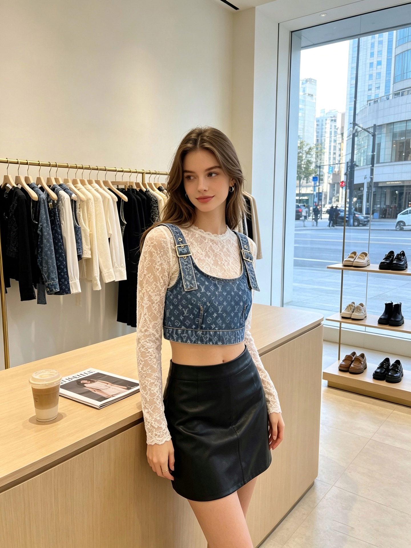 NO:937600,.Louis Vuitton’s new women’s casual cropped top, denim washed cotton denim logo jacquard, high-end version!  Uniquely designed counter-customized fabrics with high breathability and comfort, impeccable details, brand element design concept, reflecting high quality. It feels delicate and soft!  It presents a casual cut and the upper body shape is awesome!  Code number 36.38.40,,louis vuitton,louis vuitton,19860909.Louis Vuitton路易威登砸锅卖铁都要上的新款新款女装休闲截短上衣 牛仔水洗棉质丹宁布标识提花 高端版本！独特设计 专柜定制面料 透气舒适度高,细节无可挑剔,品牌元素设计理念,体现高品质.手感细腻柔软！呈现休闲裁剪,上身版型超赞！码数36.38.40,,louis vuitton,louis vuitton,,Men's clothing