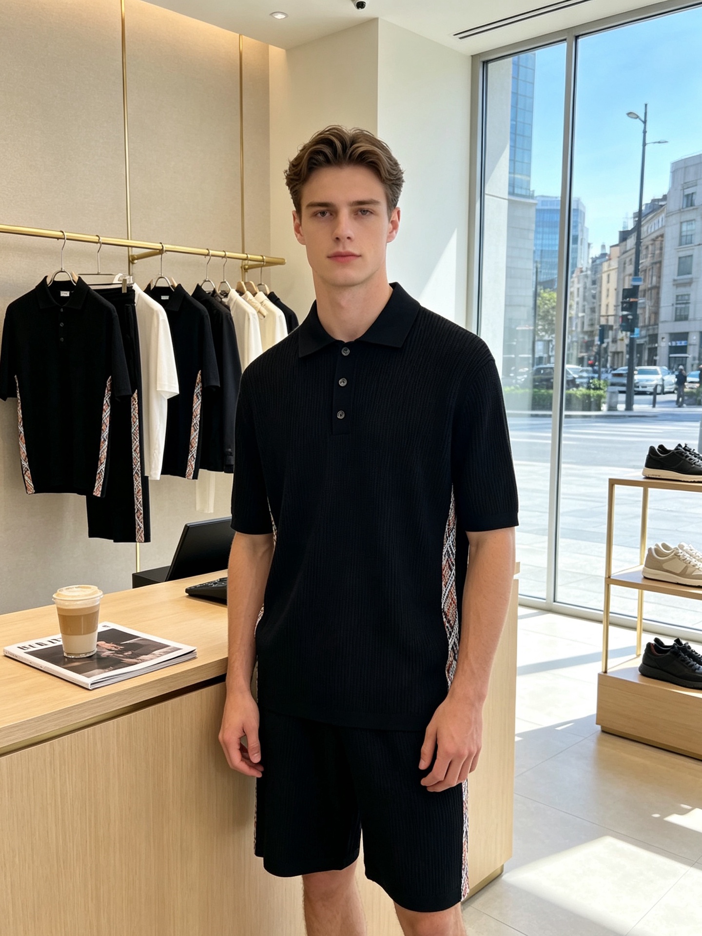 NO:937602,Short sleeves and shorts. Burberry's new and popular knitted short-sleeved suit is the same style at the counter. It's breathable, comfortable and casual!  Full of high-end feel!  The details are exquisite and high-end, and the workmanship is impeccable!  The original high-end fabric is very high-end!  The fabric is soft, delicate and comfortable, moisture-absorbent, quick-drying and breathable, neat and stylish. The same size is S-XL, burberry, burberry, shorts, T-shirt,19860909短袖、短裤.Burberry巴宝莉砸锅卖铁都要上的新款新款专柜同款针织短袖套装,透气舒适休闲！高级感满满！细节精致高档,做工无可挑剔！原版高端面料很显高级！面料柔软细腻舒适 吸湿速干透气,利落有型.统一码数S-XL,,burberry,burberry,shorts,T-shirt,,Men's clothing