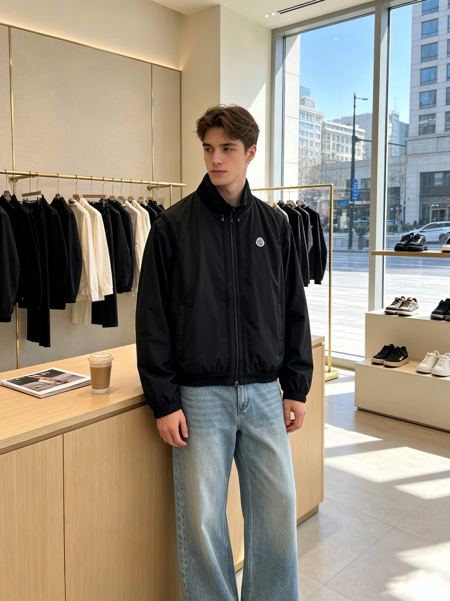 NO:937596,.Moncler's new and original men's casual stand-collar jacket, three-way jacket, high-end customization, high-end version, fashionable and versatile imported fabrics, super soft and delicate feel, skin-friendly and comfortable to wear, high-end boutique, exquisite upper body made by the factory, very good, men's must-have items, three complete standards, code number 1.2.3.4,,Moncler, jackets & coats,19860909.Moncler蒙口砸锅卖铁都要上的新款新款原单男士休闲立领夹克 三穿法夹克 高端定制 高端版本 时尚百搭爆款进口面料 手感超柔软细腻 穿着亲肤舒适 高端精品 代工厂精细做上身非常赞 男士必备单品 三标齐全 码数1.2.3.4,,Moncler,jackets & coats,,Men's clothing