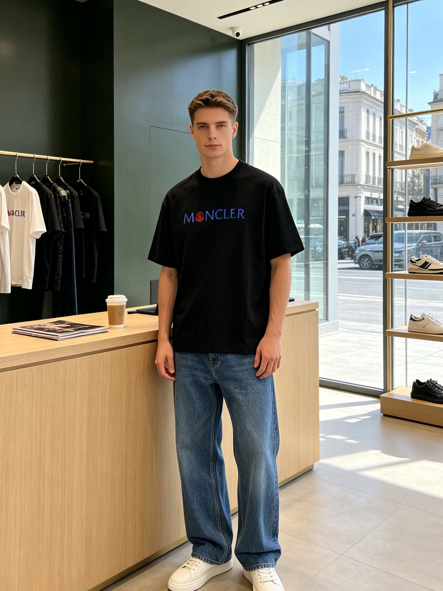 NO:933788,.Moncler Moncler Men's Men's Casual Short Sleeves are exclusively available for new models. High-end customization. High-end version. Fashionable and versatile imported fabrics. Super soft and delicate feel. Skin-friendly and comfortable to wear. High-end boutique. The upper body is finely made by the factory. It is a must-have item for men. Complete with three standards. Size M-3XL, Moncler, T-shirt,19860909.Moncler蒙口独家专供新款原单男士休闲短袖 高端定制 高端版本 时尚百搭爆款进口面料 手感超柔软细腻 穿着亲肤舒适 高端精品 代工厂精细做上身非常赞 男士必备单品 三标齐全 码数M-3XL,,Moncler,T-shirt,,Men's clothing