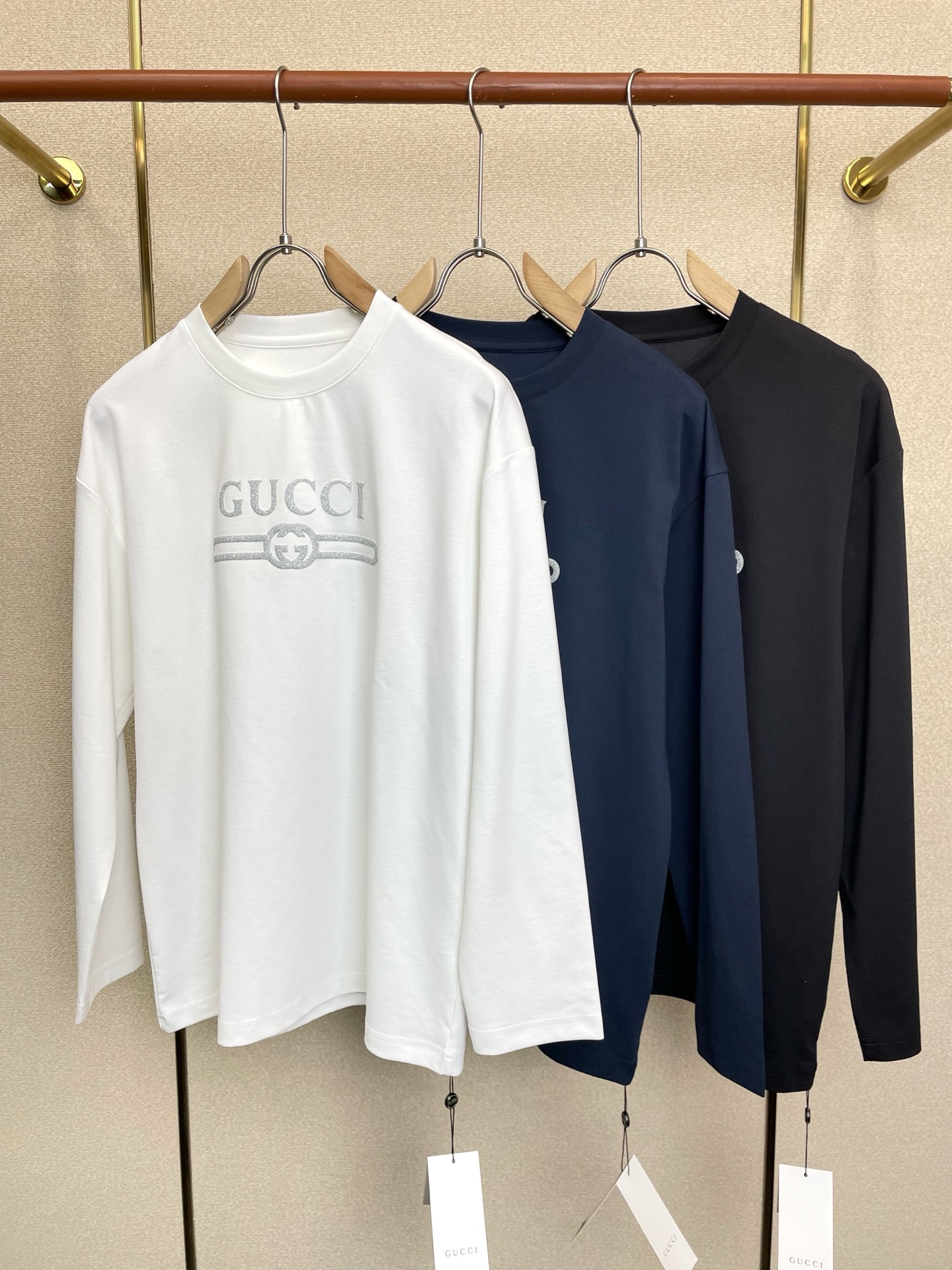 Gucci古驰💥砸锅卖铁都要上的新款新款原单男士休闲长袖 高端定制 高版本 时尚百搭爆款⚠️⚠️✨✨进口面料 手感超柔软
