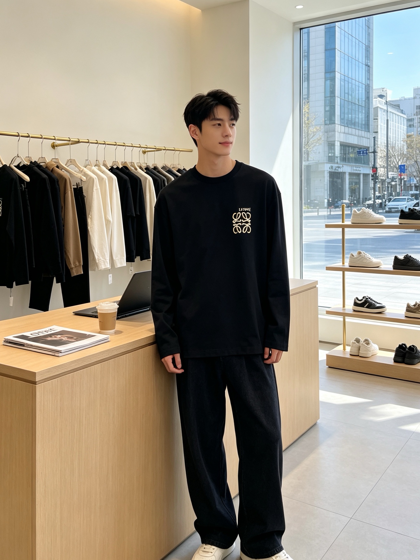 LOEWE罗意威💥砸锅卖铁都要上的新款新款原单男士休闲长袖 高端定制 高版本 时尚百搭爆款⚠️⚠️✨✨进口面料 手感超柔
