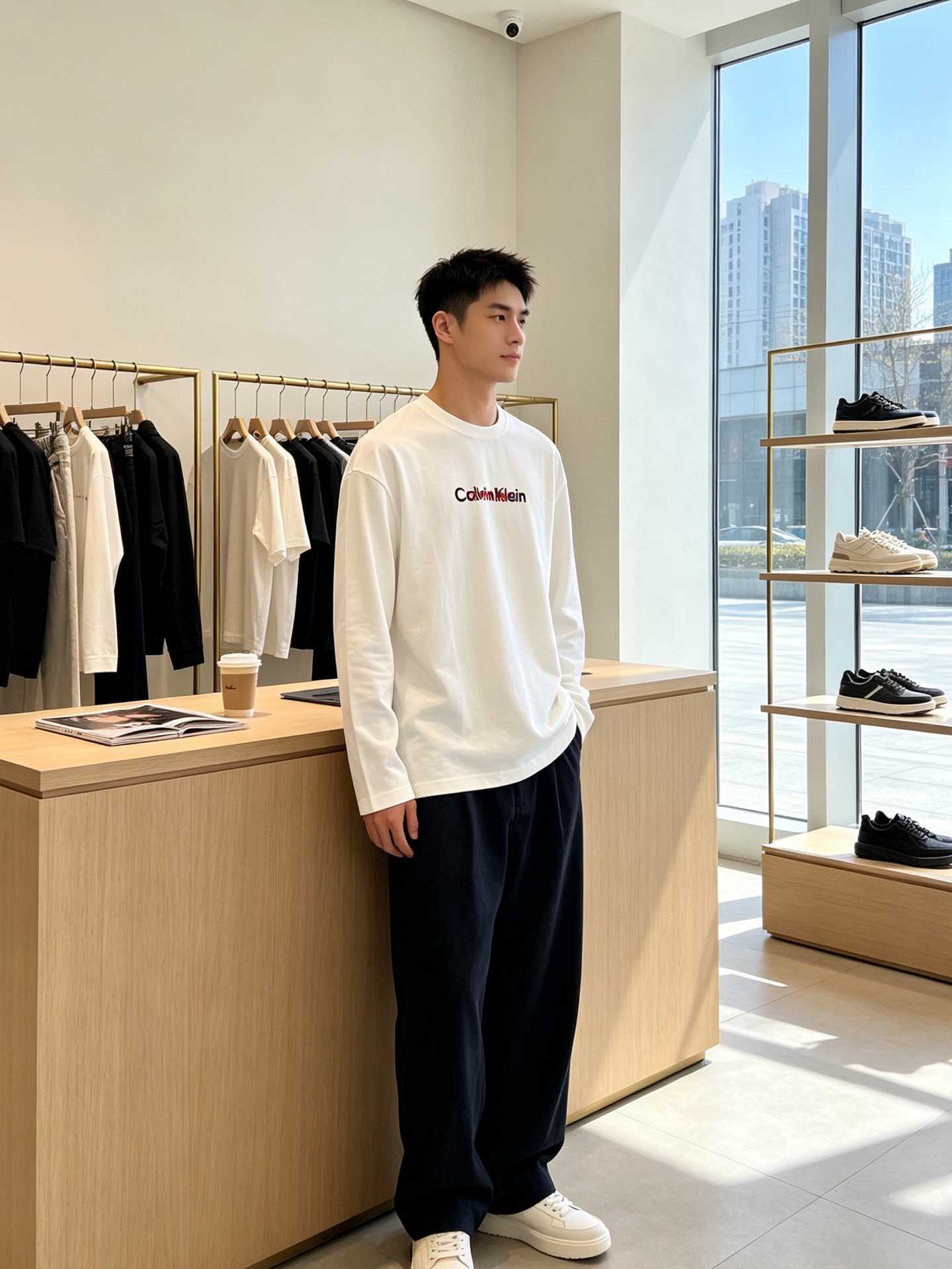 Calvin Klein💥砸锅卖铁都要上的新款新款原单男士休闲长袖 高端定制 高版本 时尚百搭爆款⚠️⚠️✨✨进口面料 