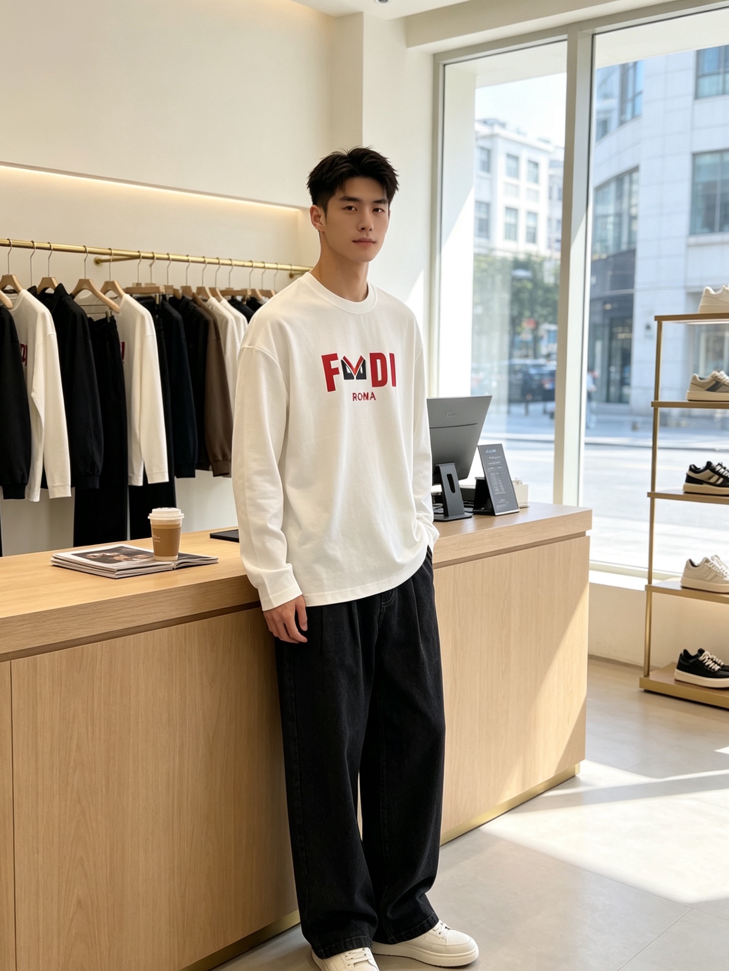 NO:933855,.FENDI Fendi exclusively provides new original men's casual long sleeves. High-end customization. High version. Fashionable and versatile imported fabrics. Super soft and delicate feel. Skin-friendly and comfortable to wear. High-end boutique. The upper body is exquisitely made by the factory. A must-have item for men. Three complete standards. Size M-6XL,,fendi,fendi,19860909.FENDI芬迪独家专供新款原单男士休闲长袖 高端定制 高版本 时尚百搭爆款进口面料 手感超柔软细腻 穿着亲肤舒适 高端精品 代工厂精细做上身非常赞 男士必备单品 三标齐全 码数M-6XL,,fendi,fendi,,Men's clothing