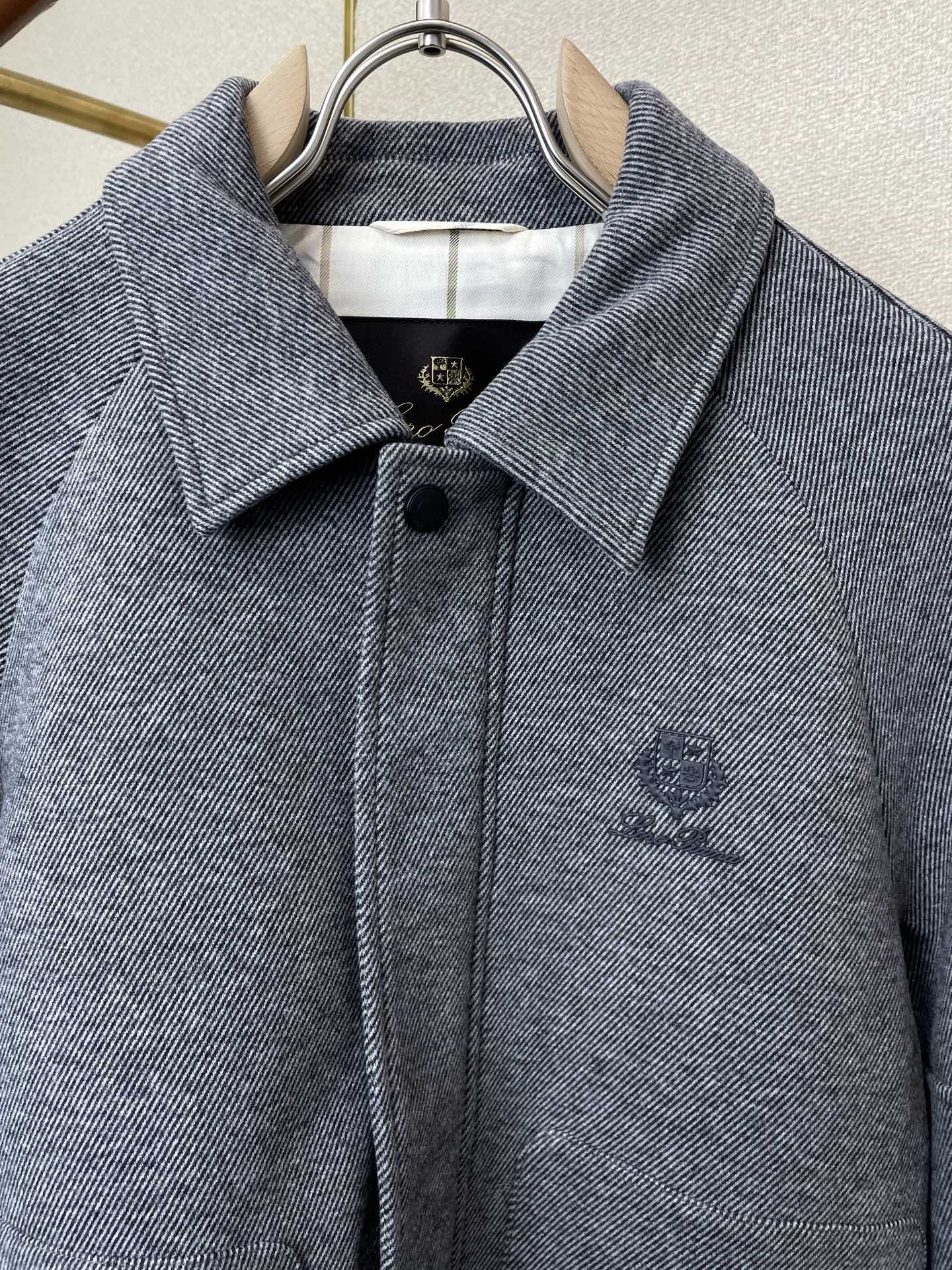 Loro Piana-Loro Piana诺悠翩雅💥砸锅卖铁都要上的新款新款原单男士休闲翻领夹克外套 高端定制 高端版本