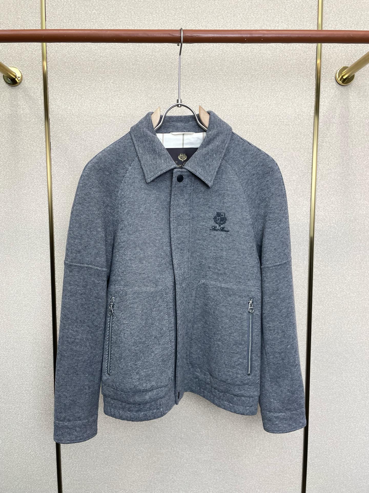 Loro Piana-Loro Piana诺悠翩雅💥砸锅卖铁都要上的新款新款原单男士休闲翻领夹克外套 高端定制 高端版本