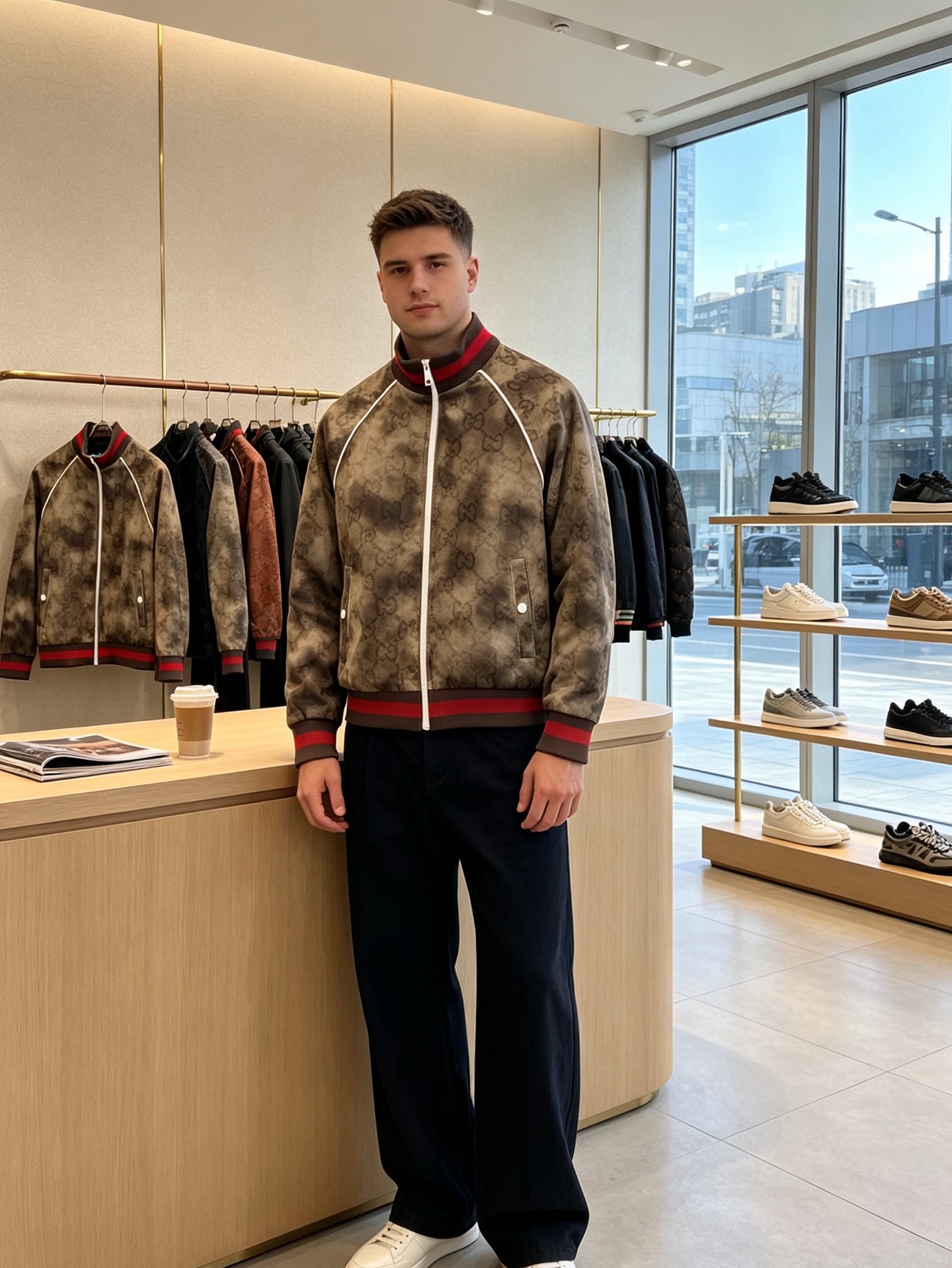 NO:928448,.Gucci Gucci exclusively provides new original men's casual jackets. High-end customization. High-end version. Fashionable and versatile imported fabrics. Super soft and delicate feel. Skin-friendly and comfortable to wear. High-end boutique. The upper body is exquisitely made by the factory. Men's must-have items. Three standards are complete. Size M-3XL,,gucci,gucci,jackets & coats,jackets & coats,19860909.Gucci古驰独家专供新款原单男士休闲夹克外套 高端定制 高端版本 时尚百搭爆款进口面料 手感超柔软细腻 穿着亲肤舒适 高端精品 代工厂精细做上身非常赞 男士必备单品 三标齐全 码数M-3XL,,gucci,gucci,jackets & coats,jackets & coats,,Men's clothing