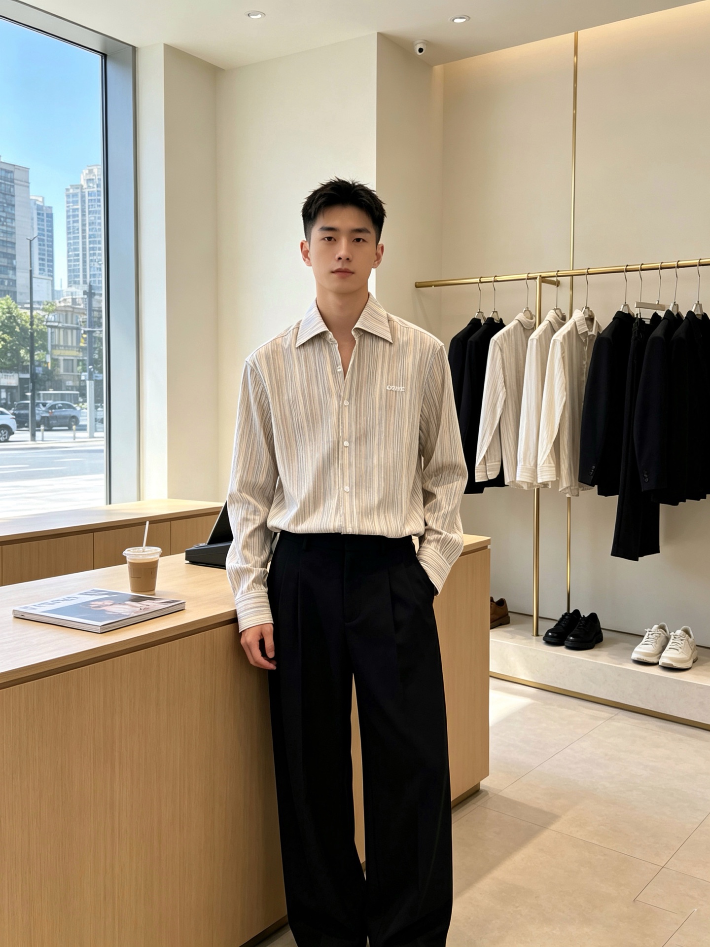 NO:938413,.LOEWE's new original men's casual shirt is a must-have, high-end customization, high-end version, fashionable and versatile imported fabrics, super soft and delicate to the touch, skin-friendly and comfortable to wear, high-end boutique, the upper body is exquisitely made by the OEM, a must-have item for men, complete with three standards, size M-3XL,, loewe, loewe, shirts,19860909.LOEWE罗意威砸锅卖铁都要上的新款新款原单男士休闲衬衫 高端定制 高端版本 时尚百搭爆款进口面料 手感超柔软细腻 穿着亲肤舒适 高端精品 代工厂精细做上身非常赞 男士必备单品 三标齐全 码数M-3XL,,loewe,loewe,shirts,,Men's clothing