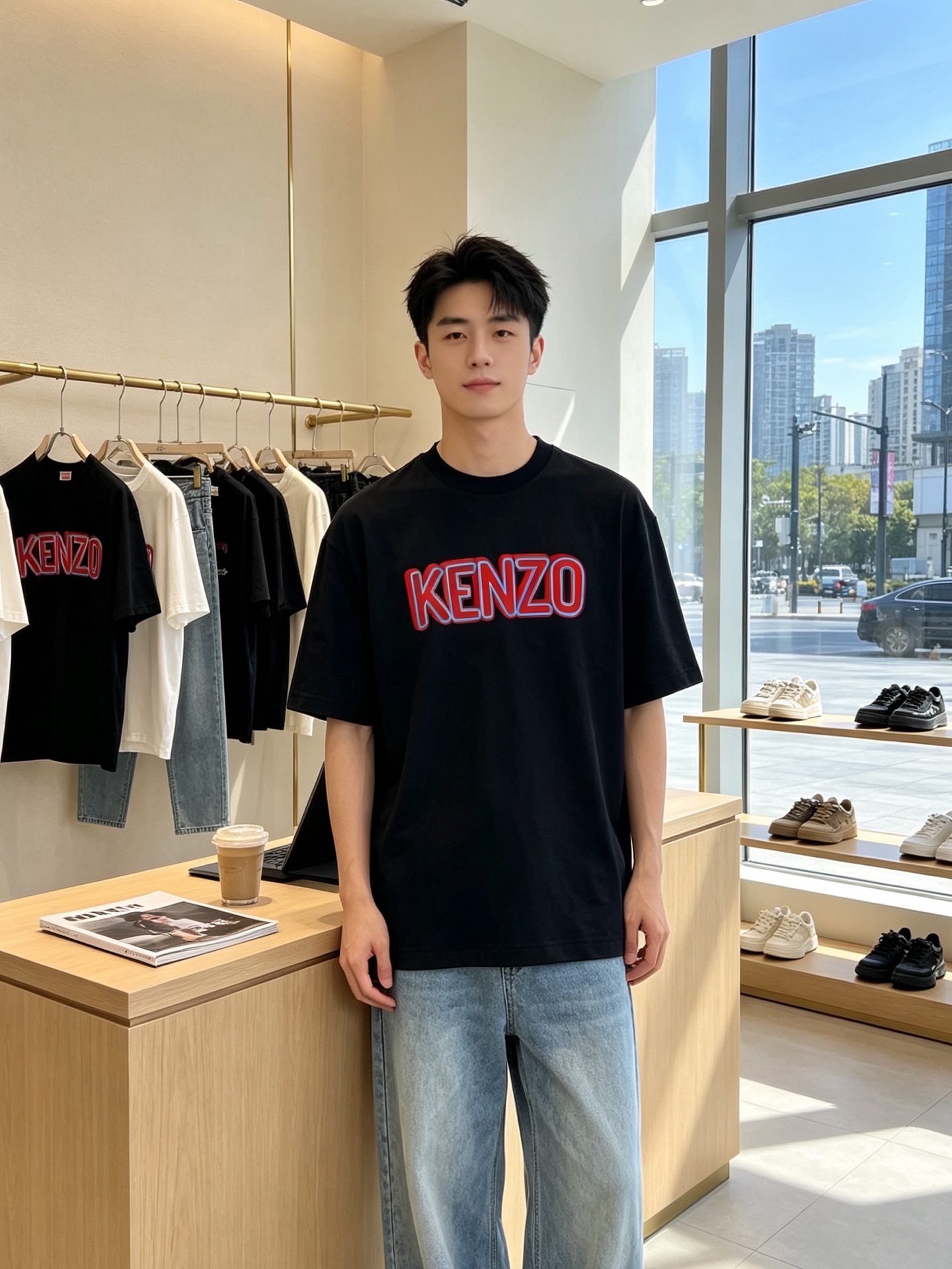 KENZO肯佐💥砸锅卖铁都要上的新款新款原单男士休闲短袖 高端定制 高端版本 时尚百搭爆款⚠️⚠️✨✨进口面料 手感超柔