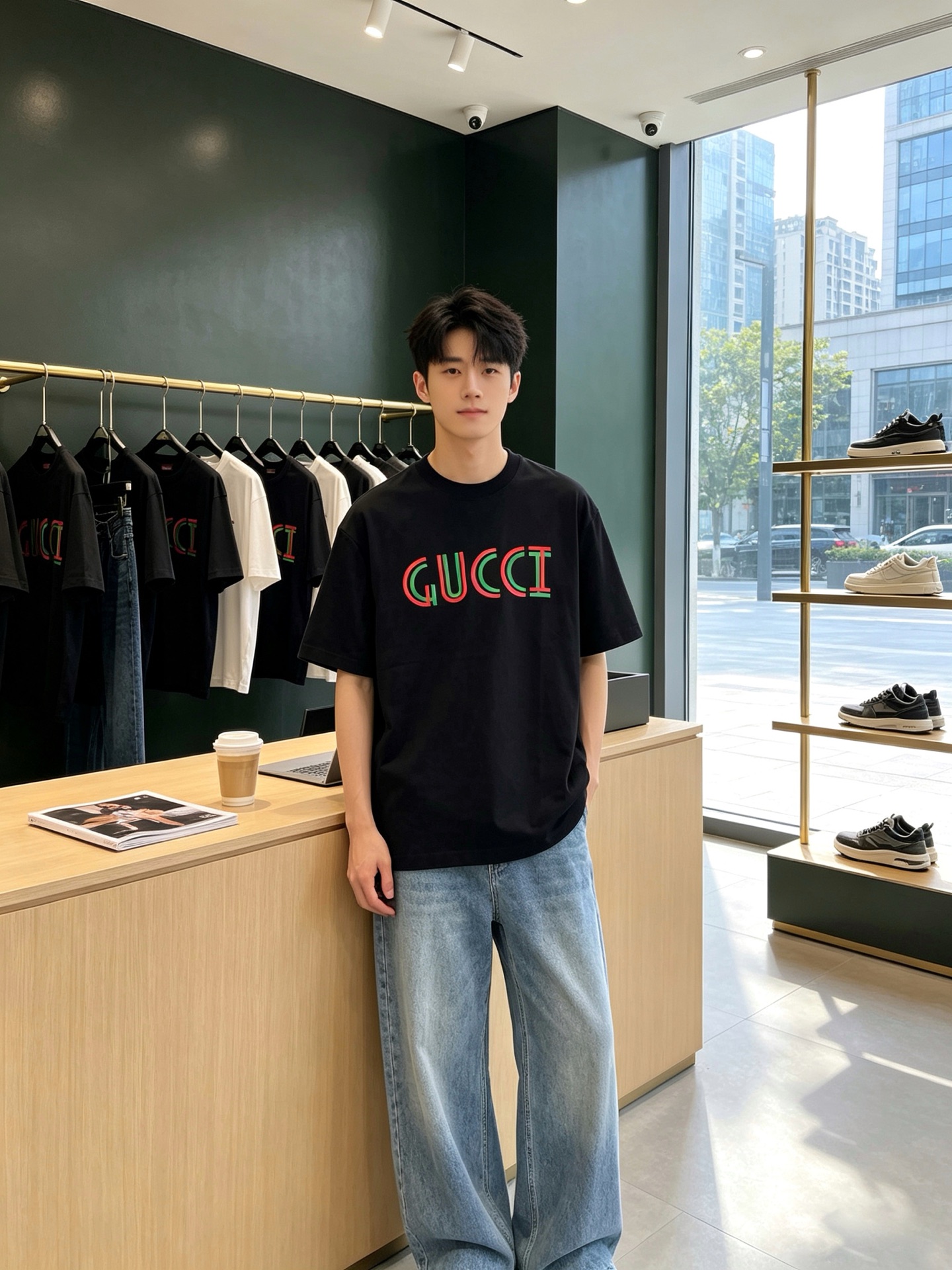 NO:938440,.Gucci Gucci exclusively provides new original men's casual short sleeves. High-end customization. High-end version. Fashionable and versatile imported fabrics. Super soft and delicate feel. Skin-friendly and comfortable to wear. High-end boutique. The upper body is exquisitely made by the factory. A must-have item for men. Three complete standards. Size M-3XL,,gucci,gucci,T-shirt,19860909.Gucci古驰独家专供新款原单男士休闲短袖 高端定制 高端版本 时尚百搭爆款进口面料 手感超柔软细腻 穿着亲肤舒适 高端精品 代工厂精细做上身非常赞 男士必备单品 三标齐全 码数M-3XL,,gucci,gucci,T-shirt,,Men's clothing