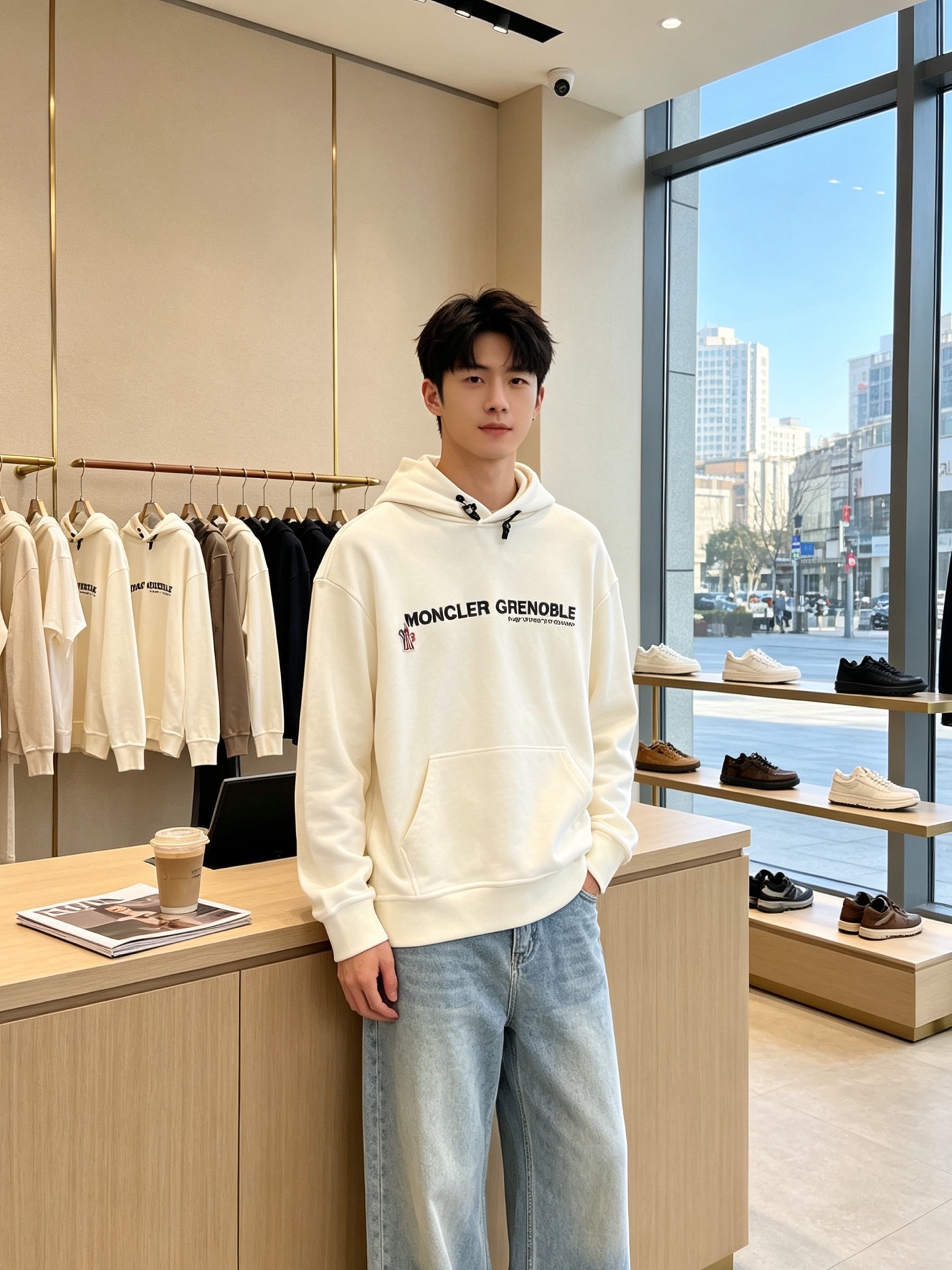 NO:938423,.Moncler’s new style sweatshirt that everyone must buy at the counter. Embroidered printed hooded sweatshirt. Breathable, comfortable and casual!  Full of high-end feel!  The details are exquisite and high-end, and the workmanship is impeccable!  The original high-end version is very high-end!  The fabric is soft, delicate and comfortable, moisture-absorbent, quick-drying and breathable, neat and stylish. Size S-XL, Moncler, hoodie, sweatshirts, hats,19860909.Moncler蒙口砸锅卖铁都要上的新款新款专柜同款卫衣 刺绣印花连帽卫衣 透气舒适休闲！高级感满满！细节精致高档,做工无可挑剔！原版高端很显高级！面料柔软细腻舒适 吸湿速干透气,利落有型.码数S-XL,,Moncler,hoodie,sweatshirts,hats,,Men's clothing